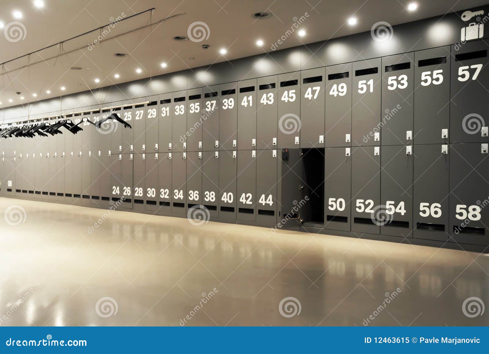 Royalty Free Stock Photo: Modern locker room
