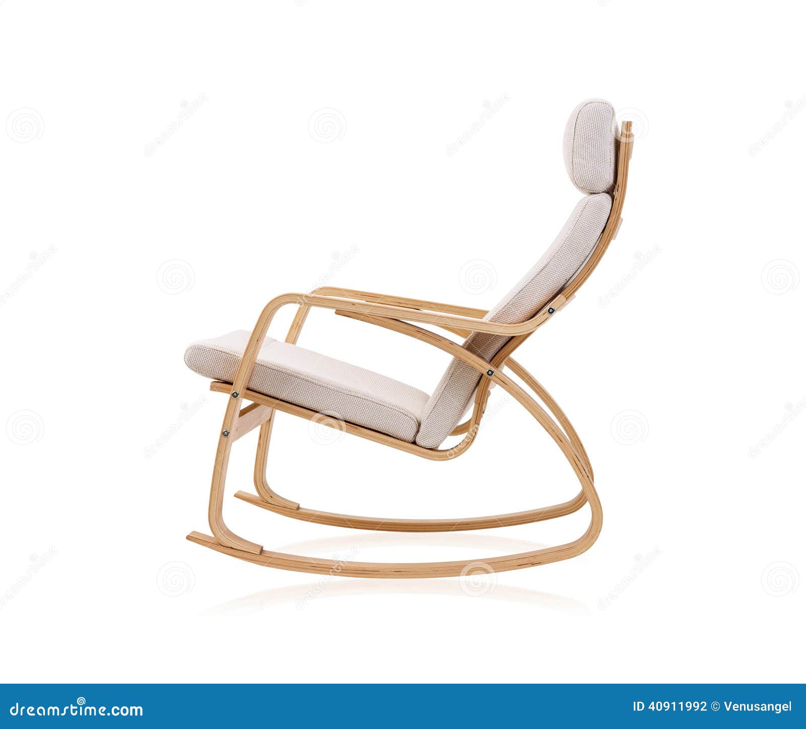 Modern White Rocking Chair