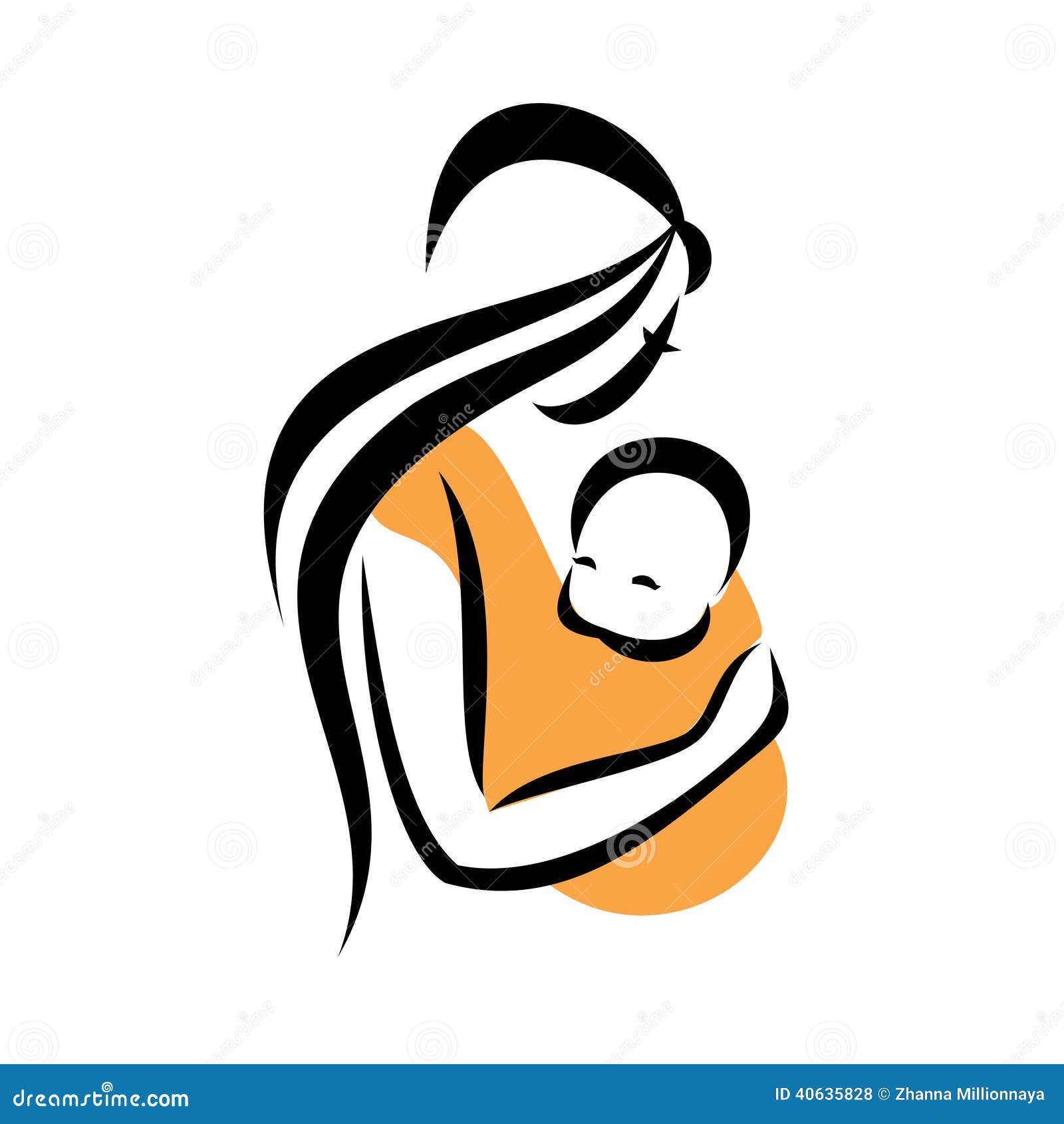 mother holding baby clipart free - photo #20