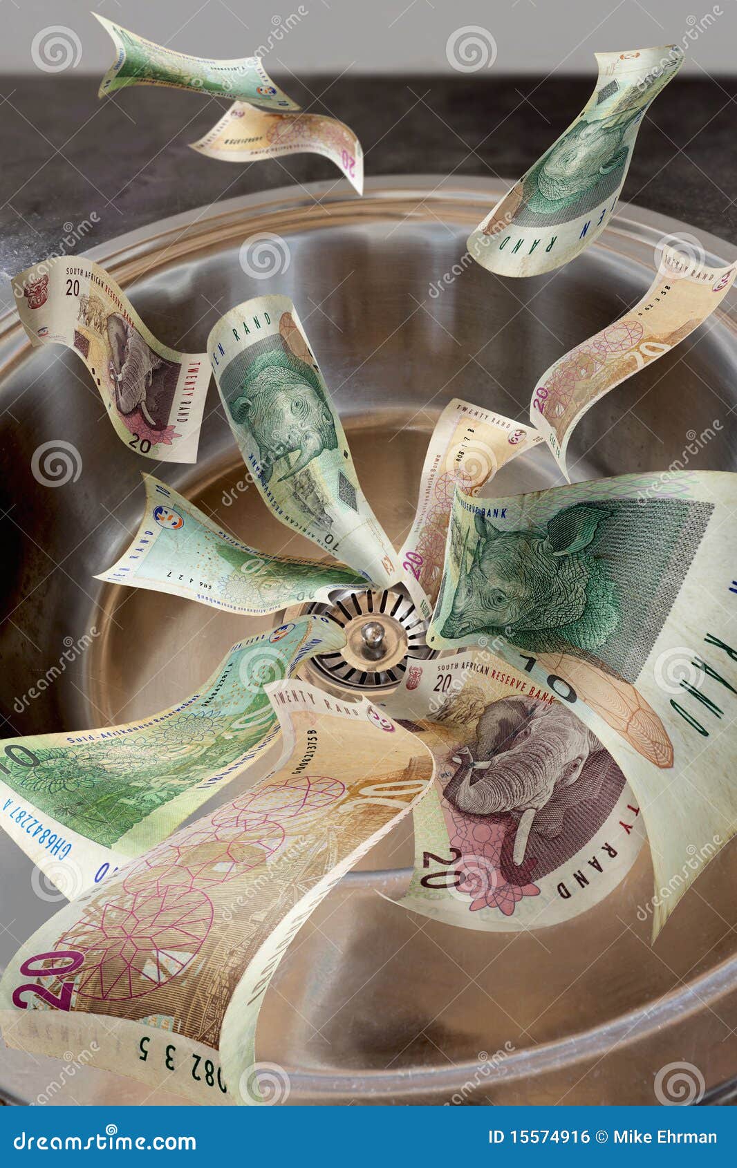 clipart of money going down the drain - photo #44