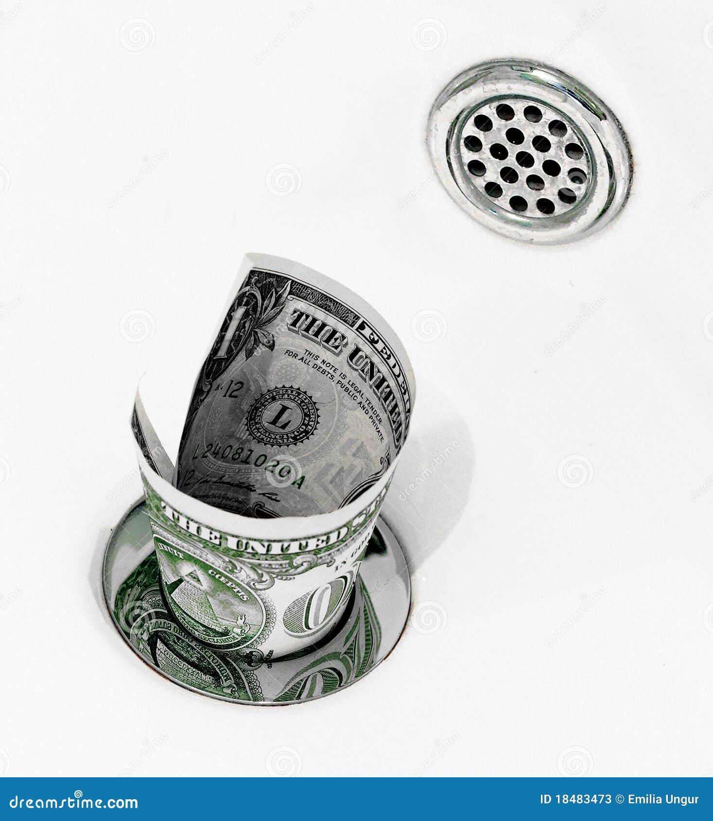 clipart of money going down the drain - photo #47