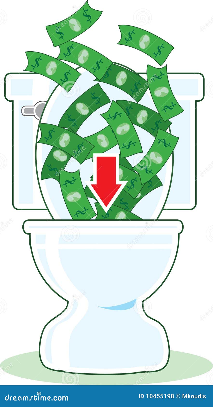 clipart of money going down the drain - photo #28