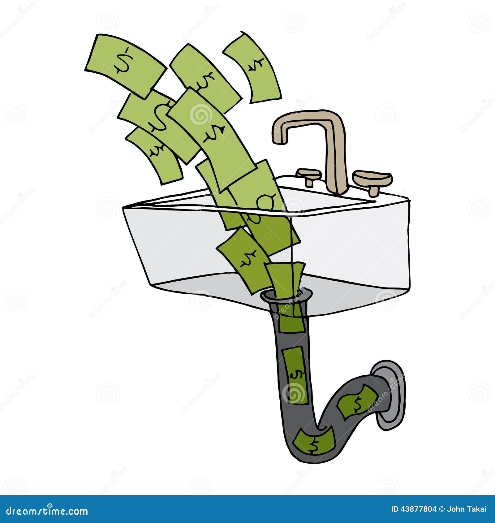clipart of money going down the drain - photo #11