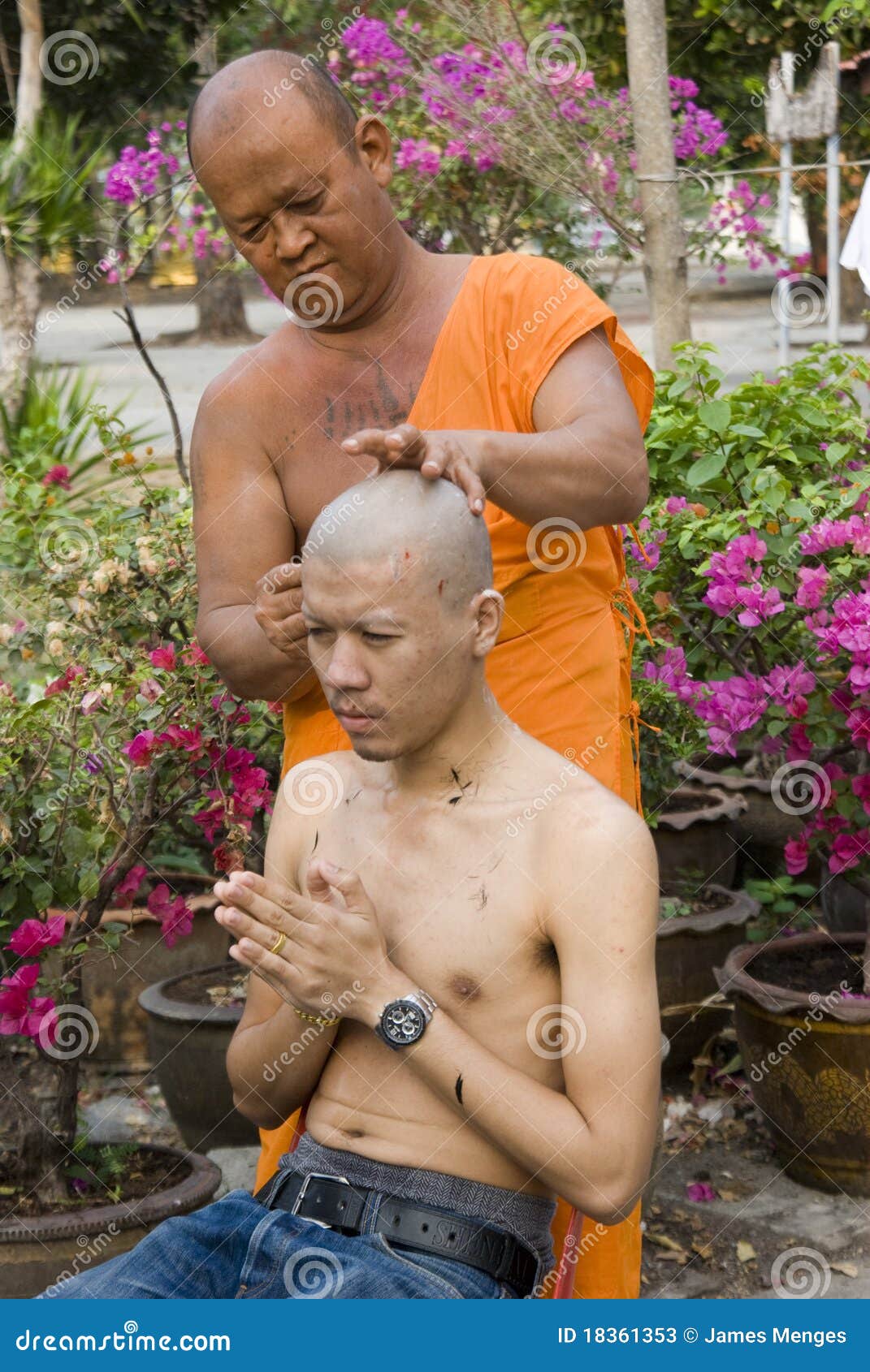 Monk Shaved Head 29