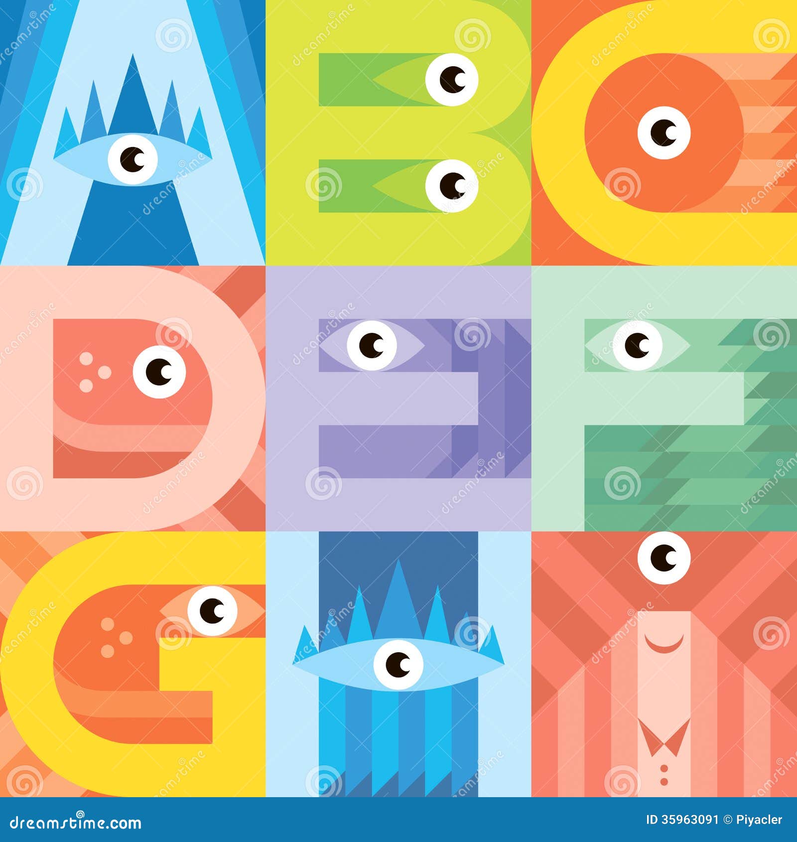كجى+جوان More similar stock images of ` Monster font A B C D E F G H I `