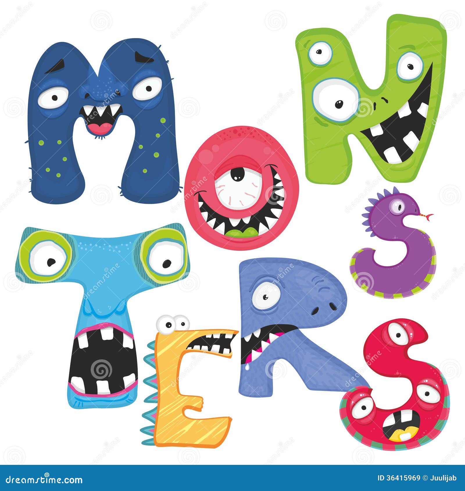 free monster alphabet clipart - photo #13
