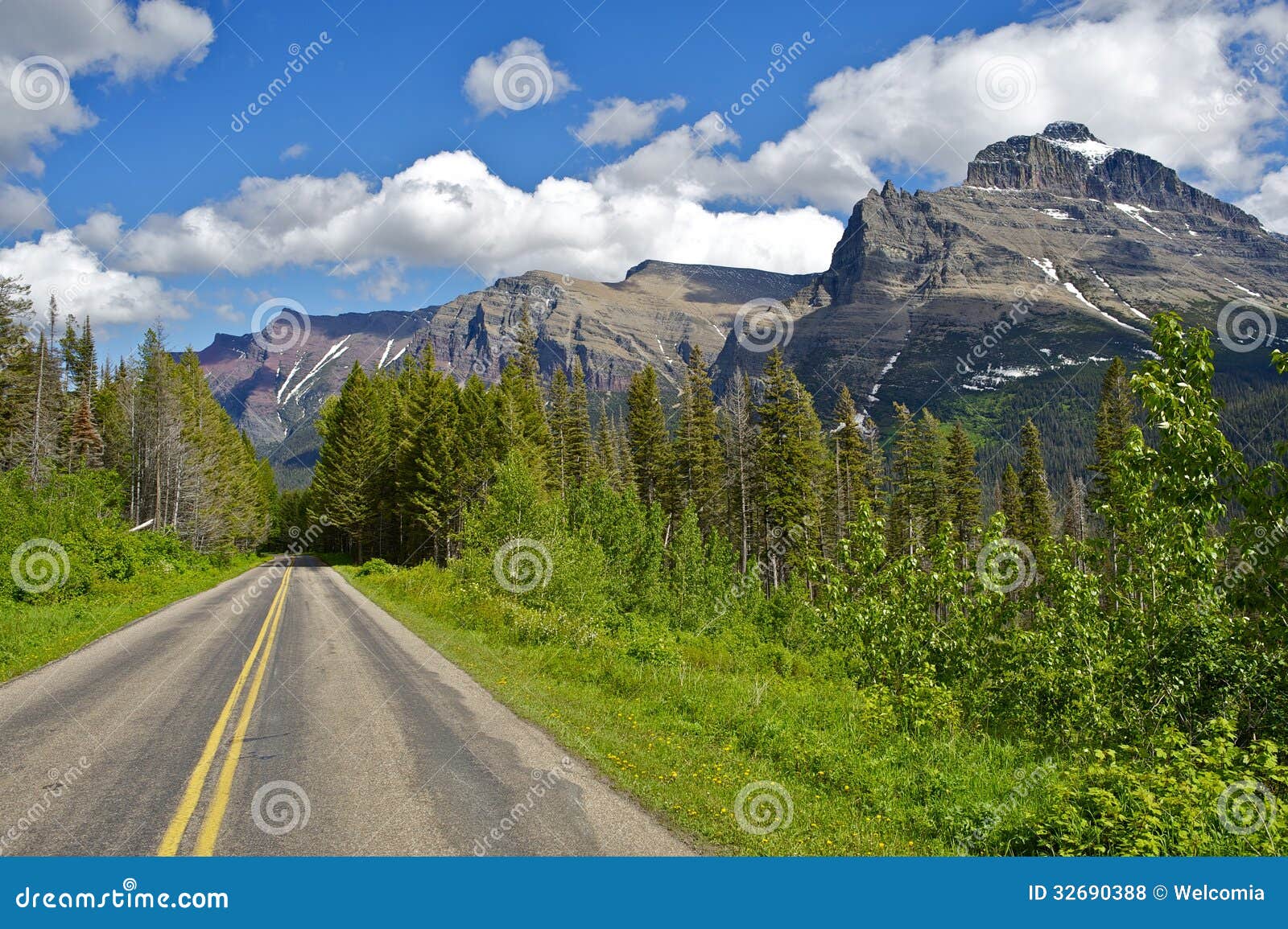 Montana Journey. Traveling Through Scenic Montana State. Rocky ...