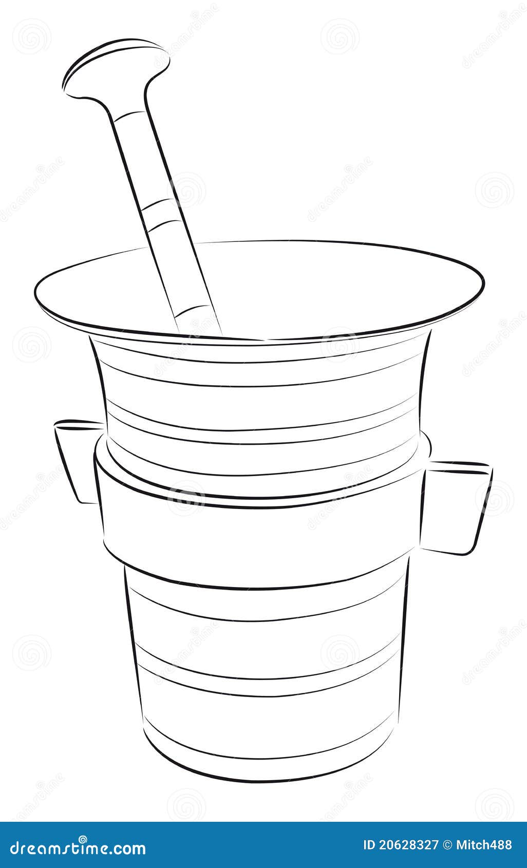 Mortar With Pestle Royalty Free Stock Photography - Image: 20628327