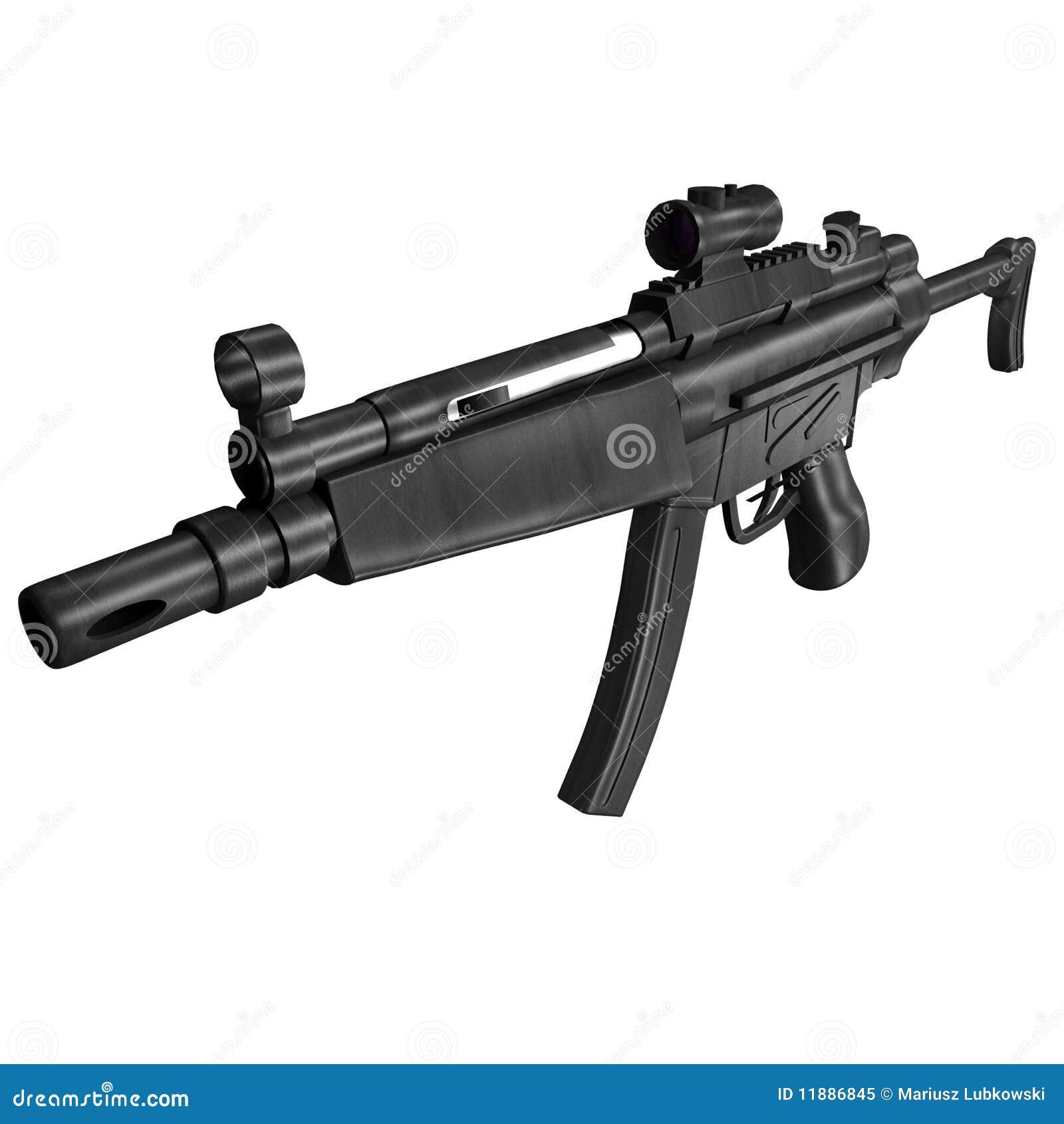 Heckler & Koch MP5A3 9mm Submachine Gun w/ Retractable Stock