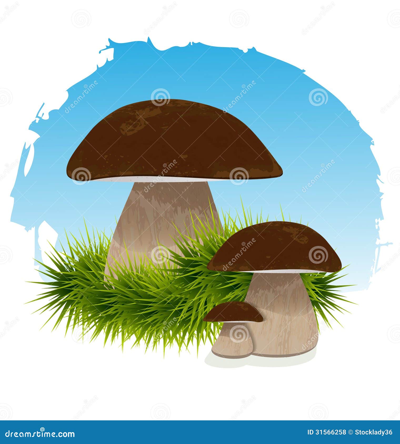 blue mushroom clipart - photo #36