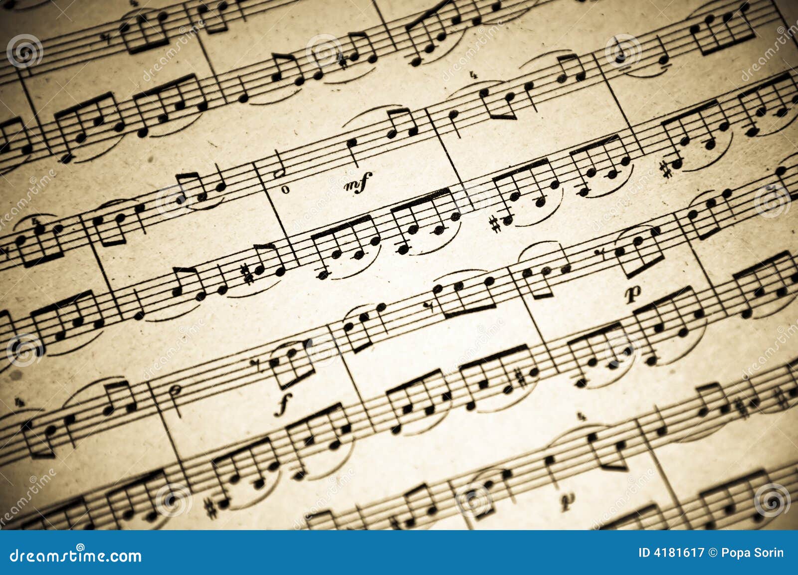 Music Notes Background Royalty Free Stock Photography  Image: 4181617