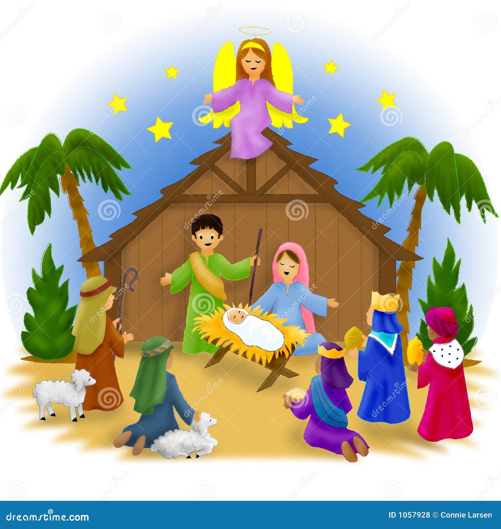 Nativity Scene Drawing For Childrens | Search Results ...