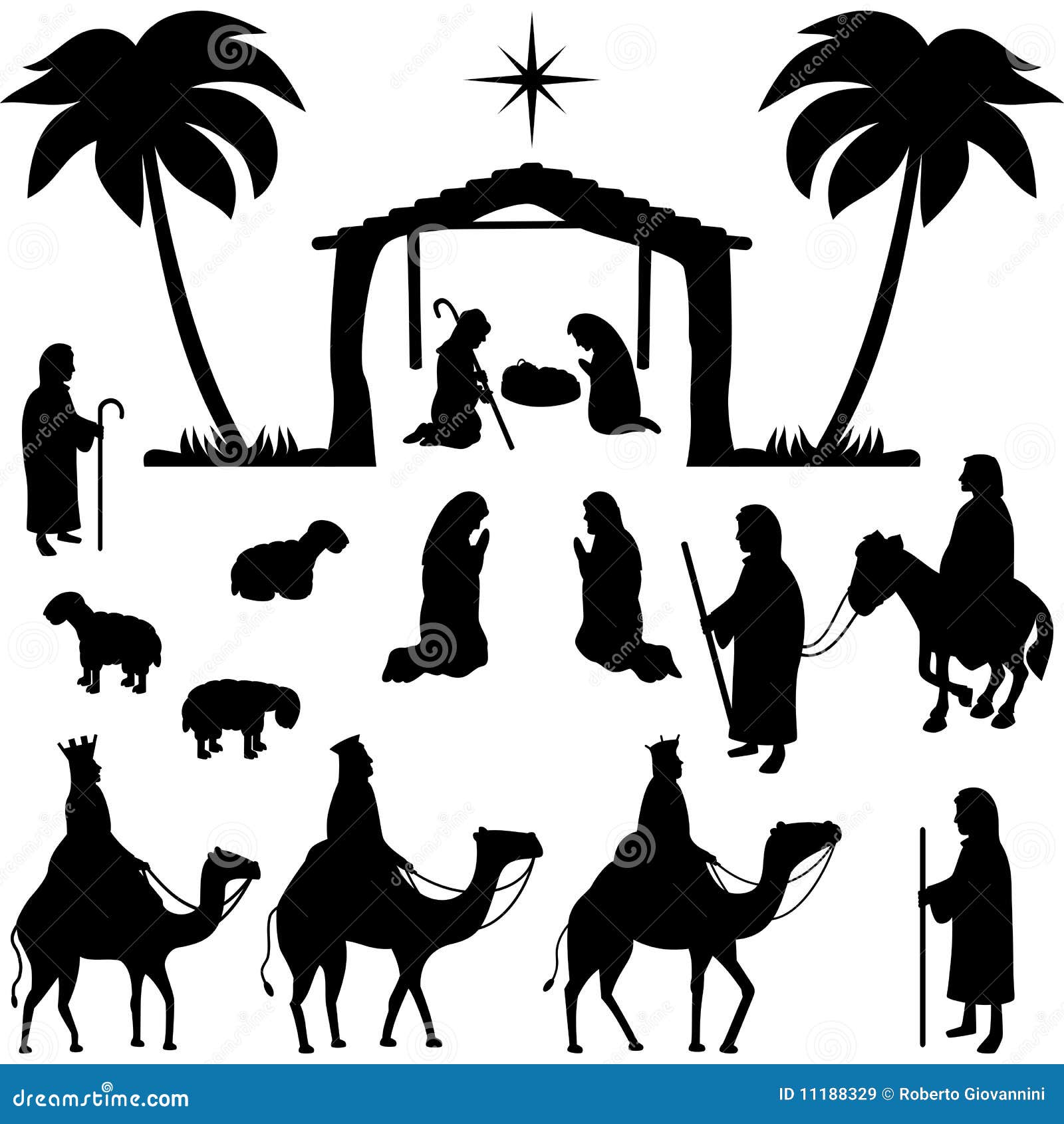 clipart christmas shepherds - photo #45