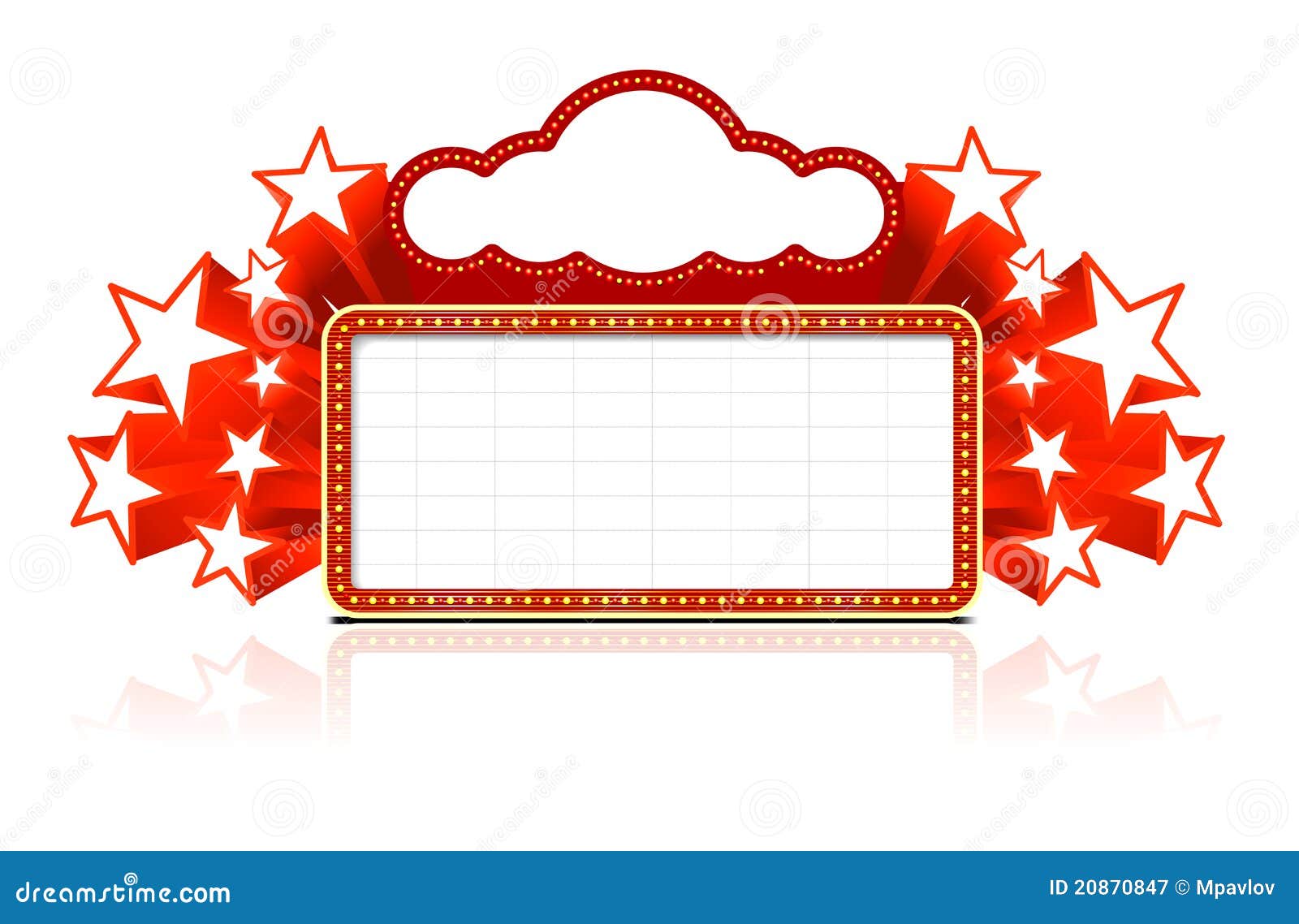 Blank Movie Marquee Clipart Neon marquee sign vector Blank Movie Marquee Clipart Neon marquee sign vector