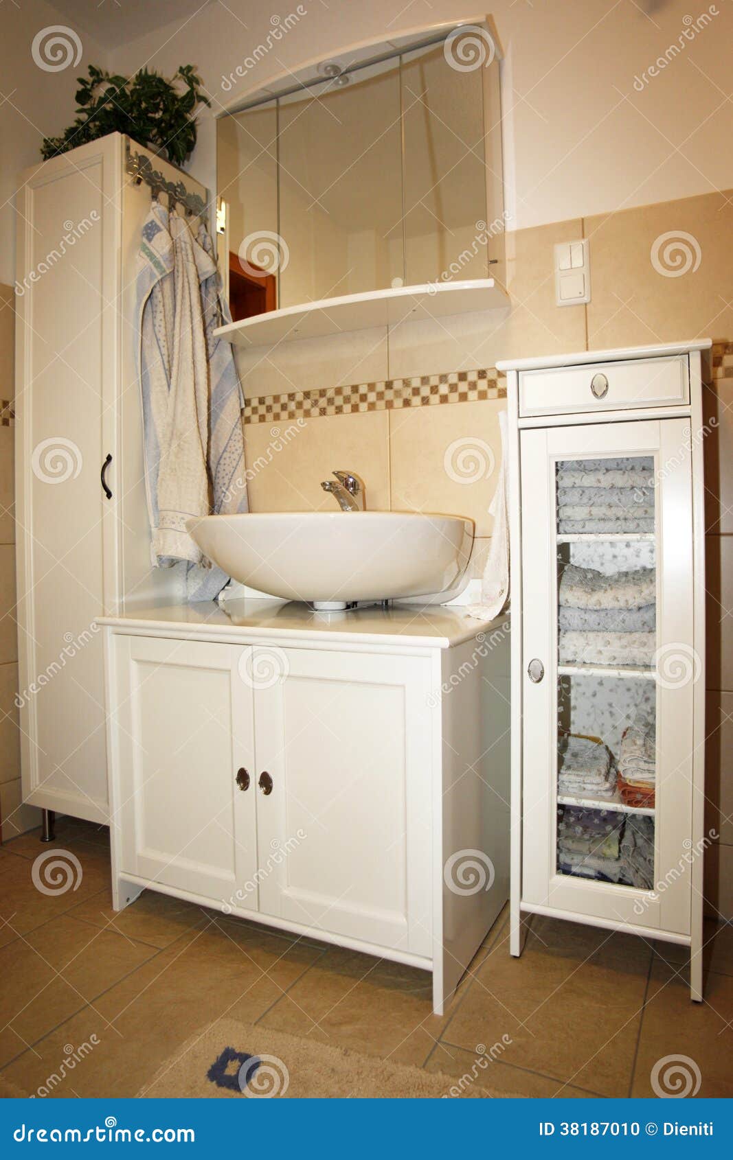  / basin, vanity, mirror, bathmat and bathroom cabinet for towls