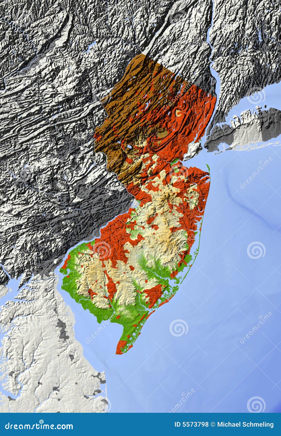 New Jersey Relief Map Royalty Free Stock Photos Image New Jersey Relief Map Royalty Free Stock Photos Image