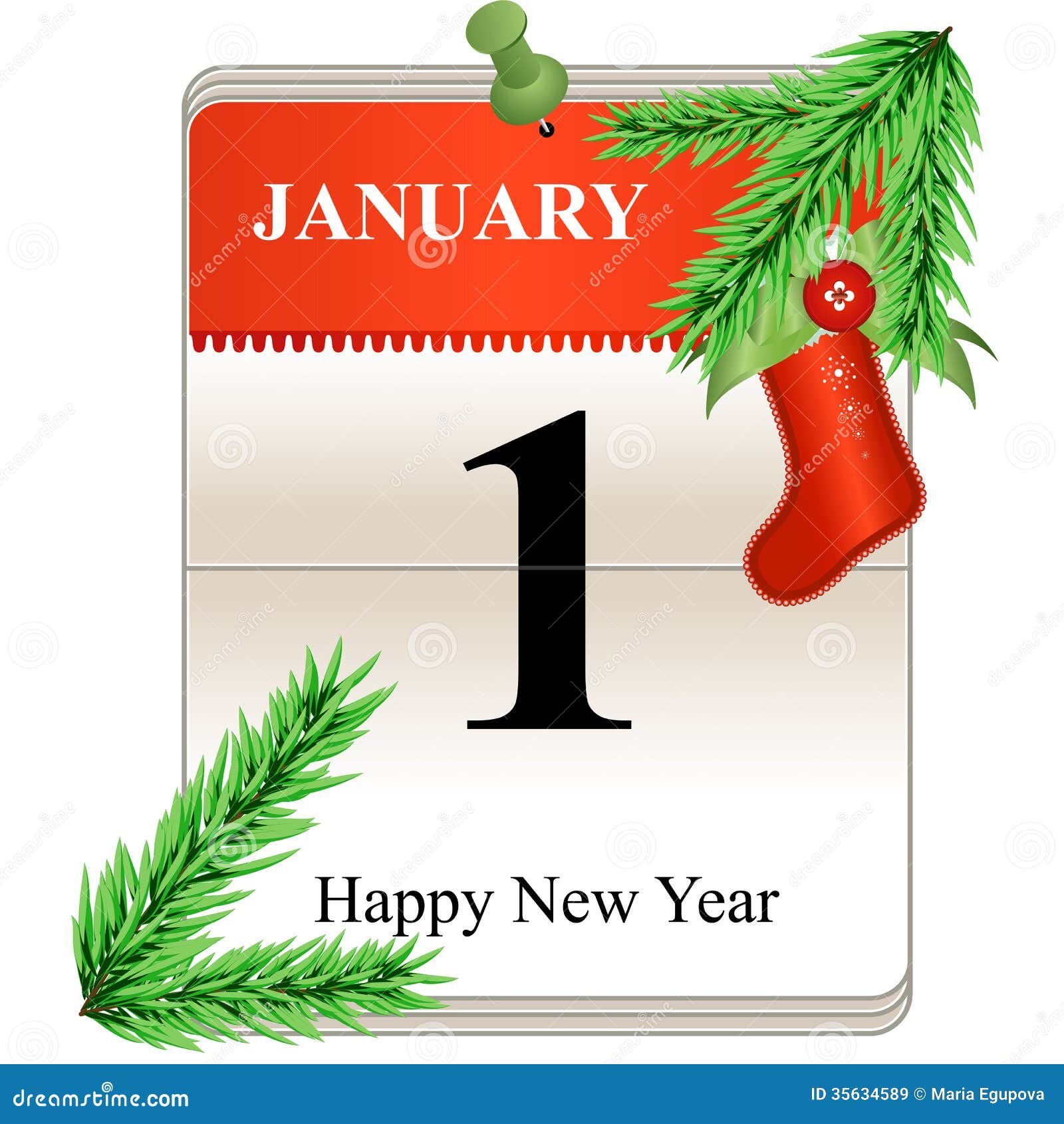 New Year Calendar Date Royalty Free Stock Images Image 35634589