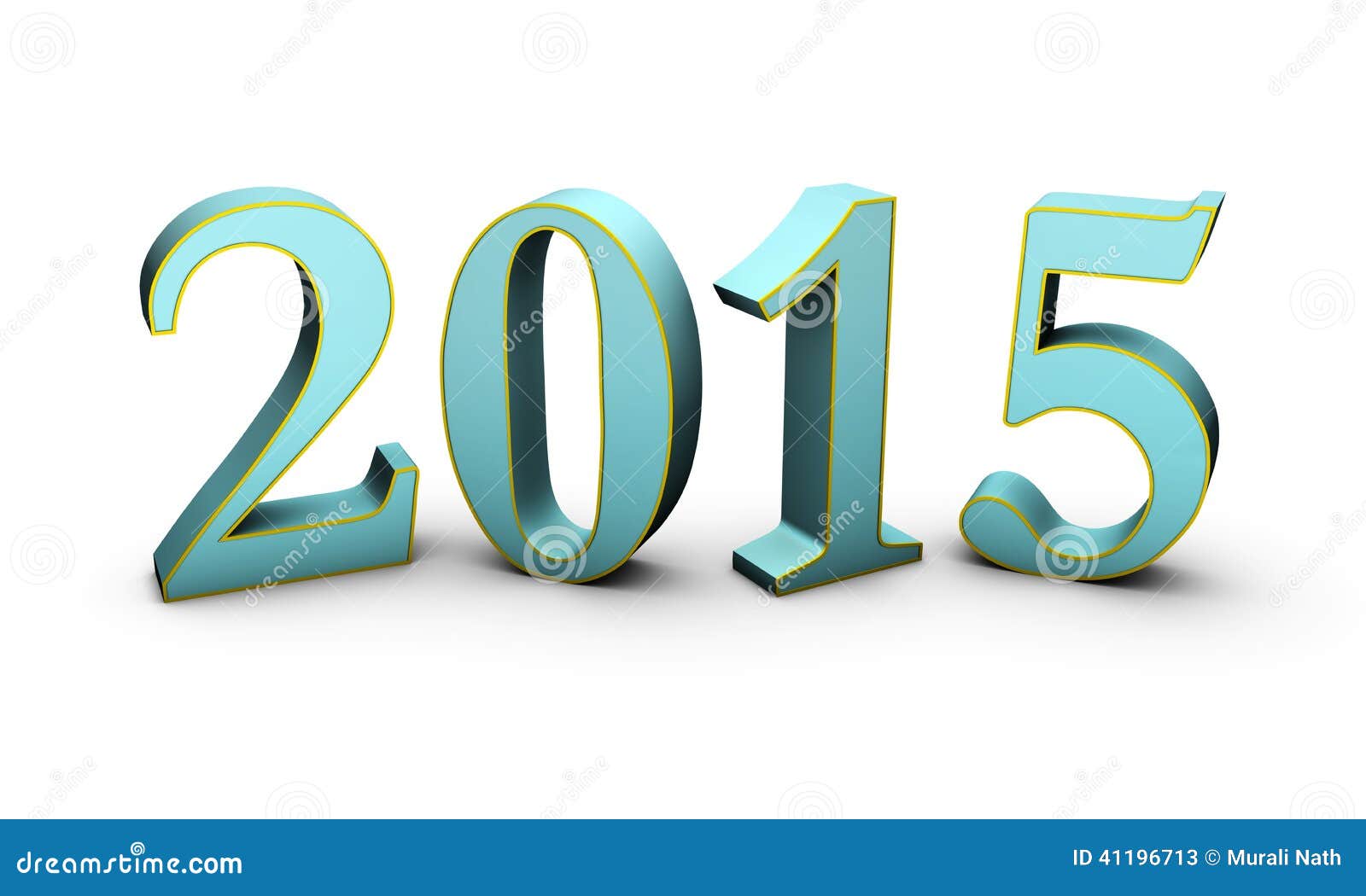 New Year 2015 Stock Illustration - Image: 41196713