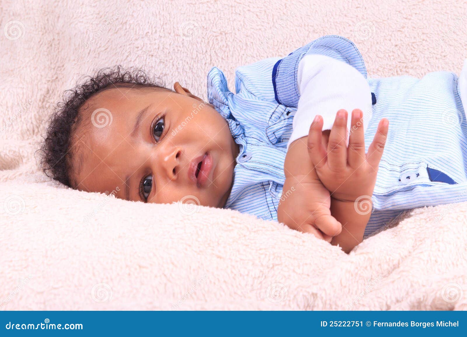 Black Newborn Baby Boy In Hospital