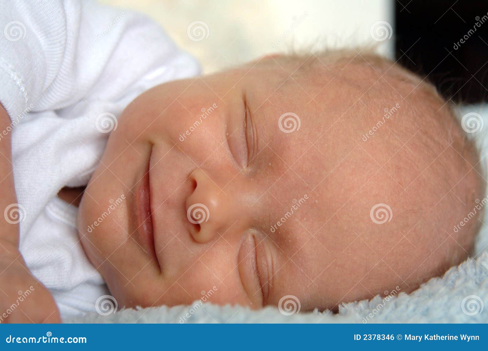 Newborn Baby Smile Royalty Free Stock Image - Image: 2378346