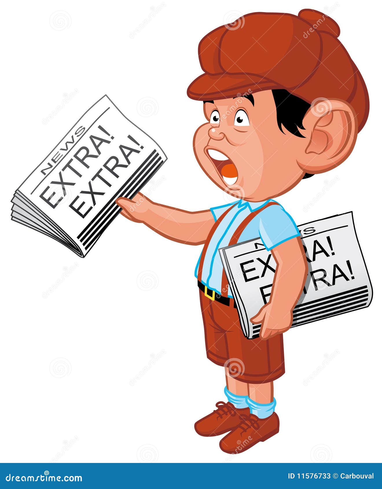 clipart newspaper boy - photo #22