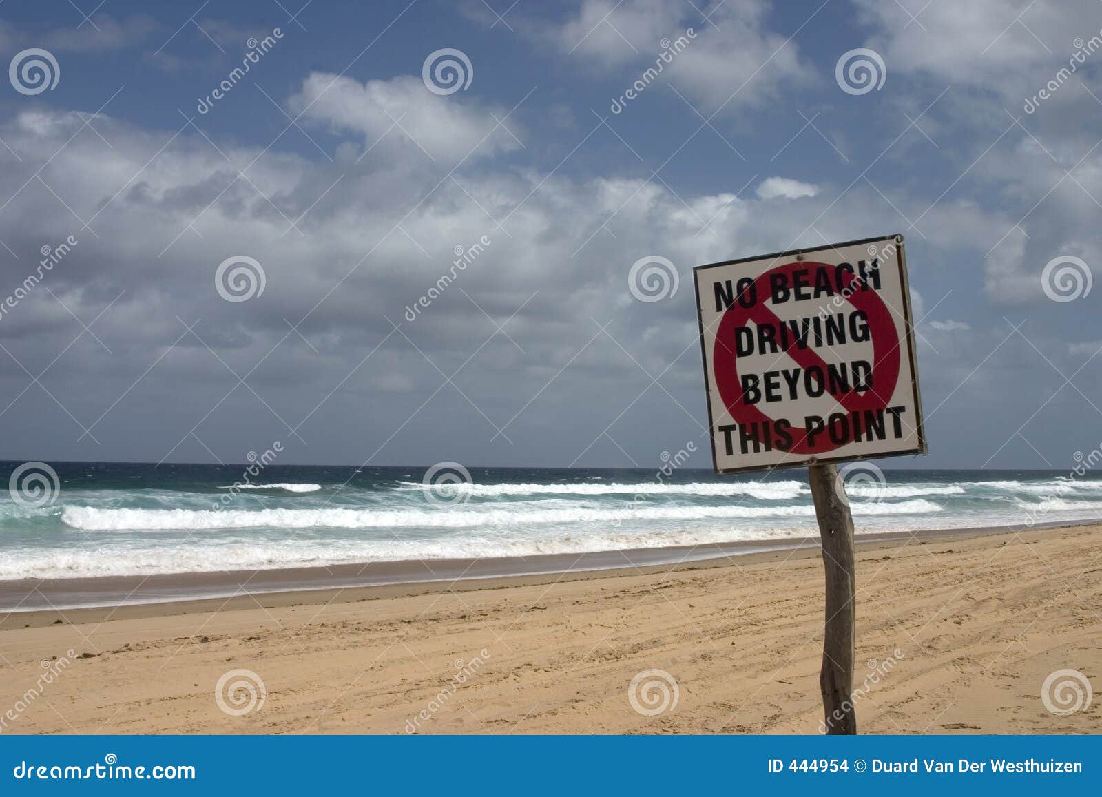 No Beach Driving Stock Images - Image: 444954