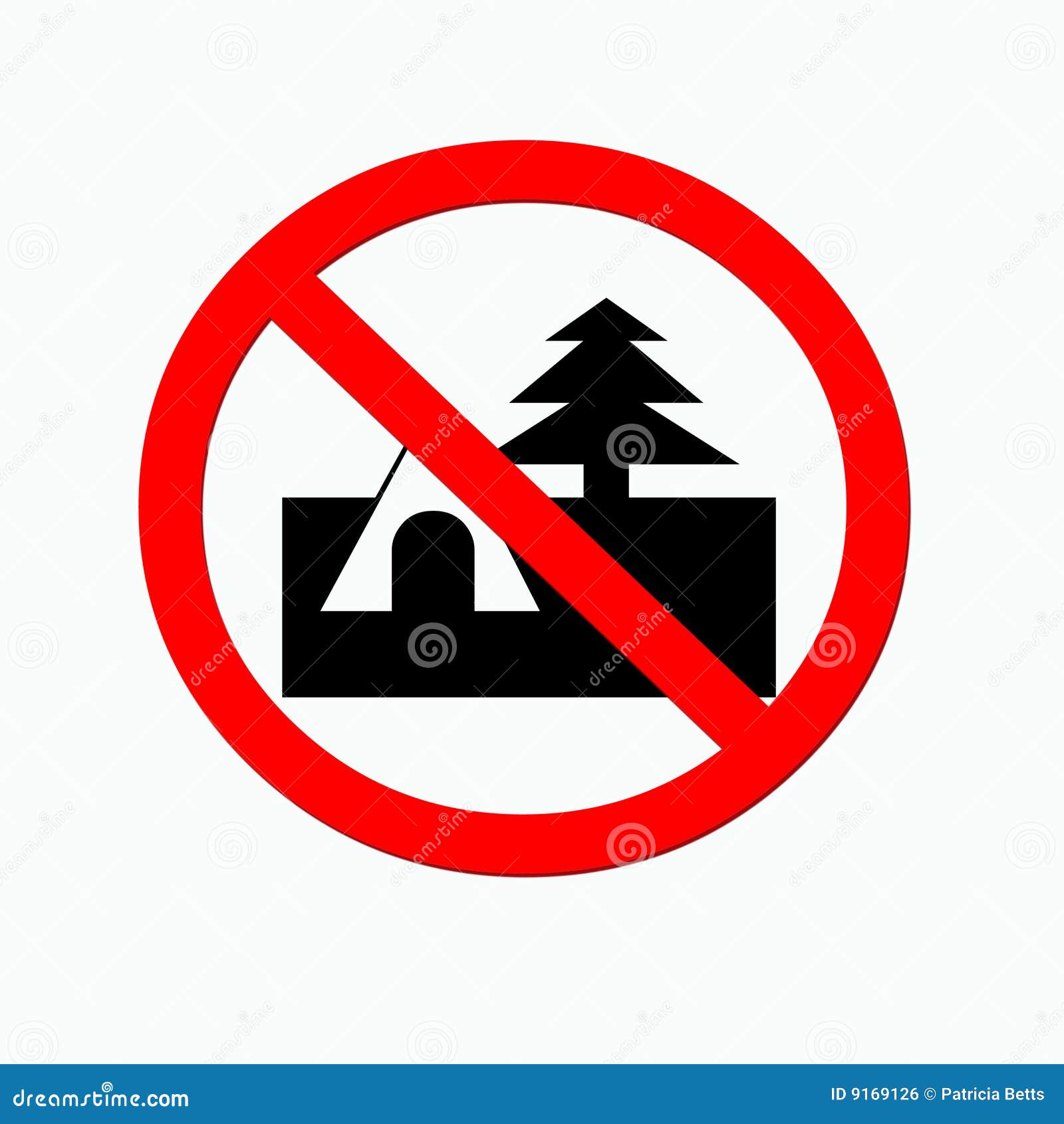 No Camping Royalty Free Stock Image Image 9169126