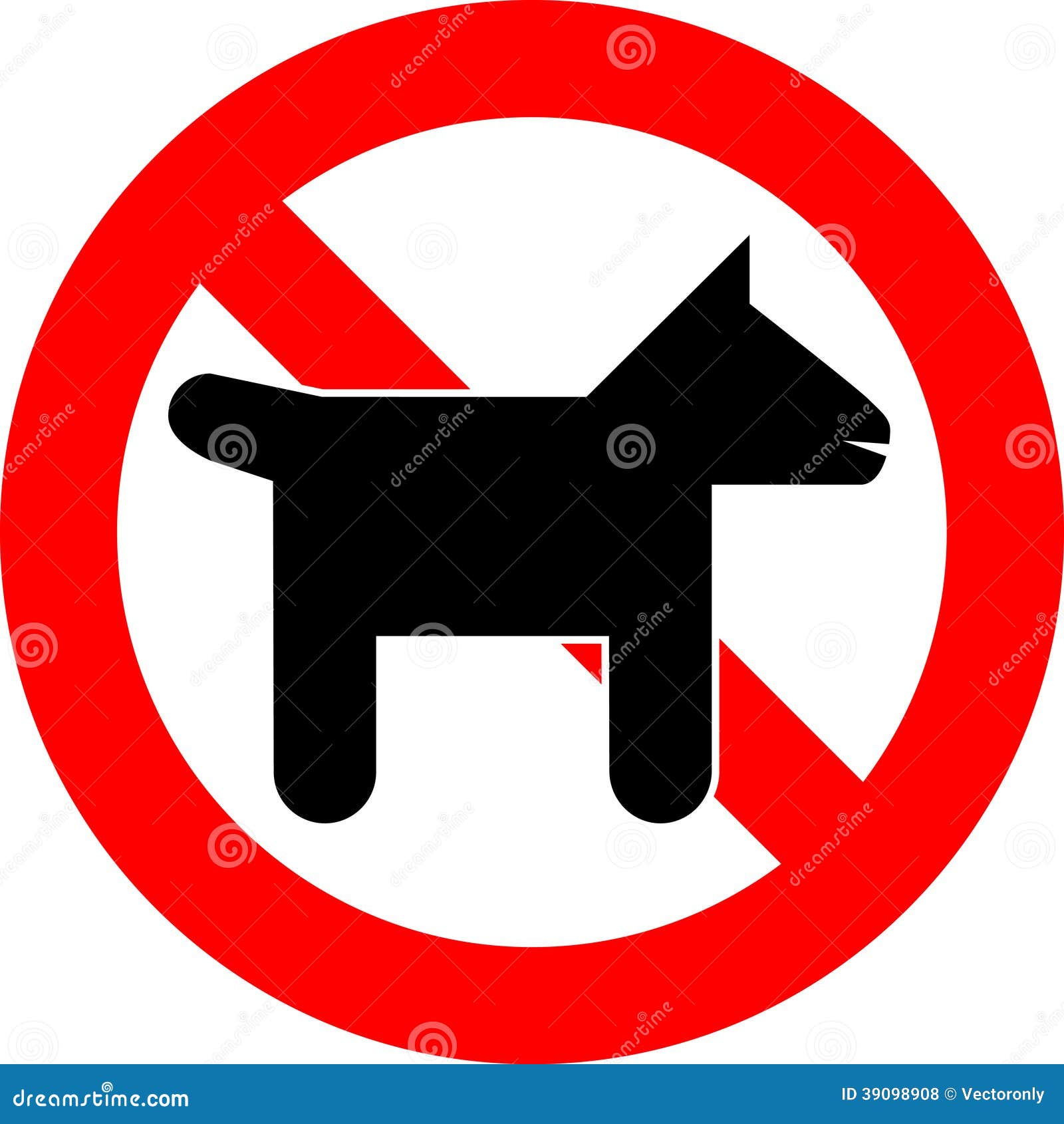 No Pets Stock Vector - Image: 39098908