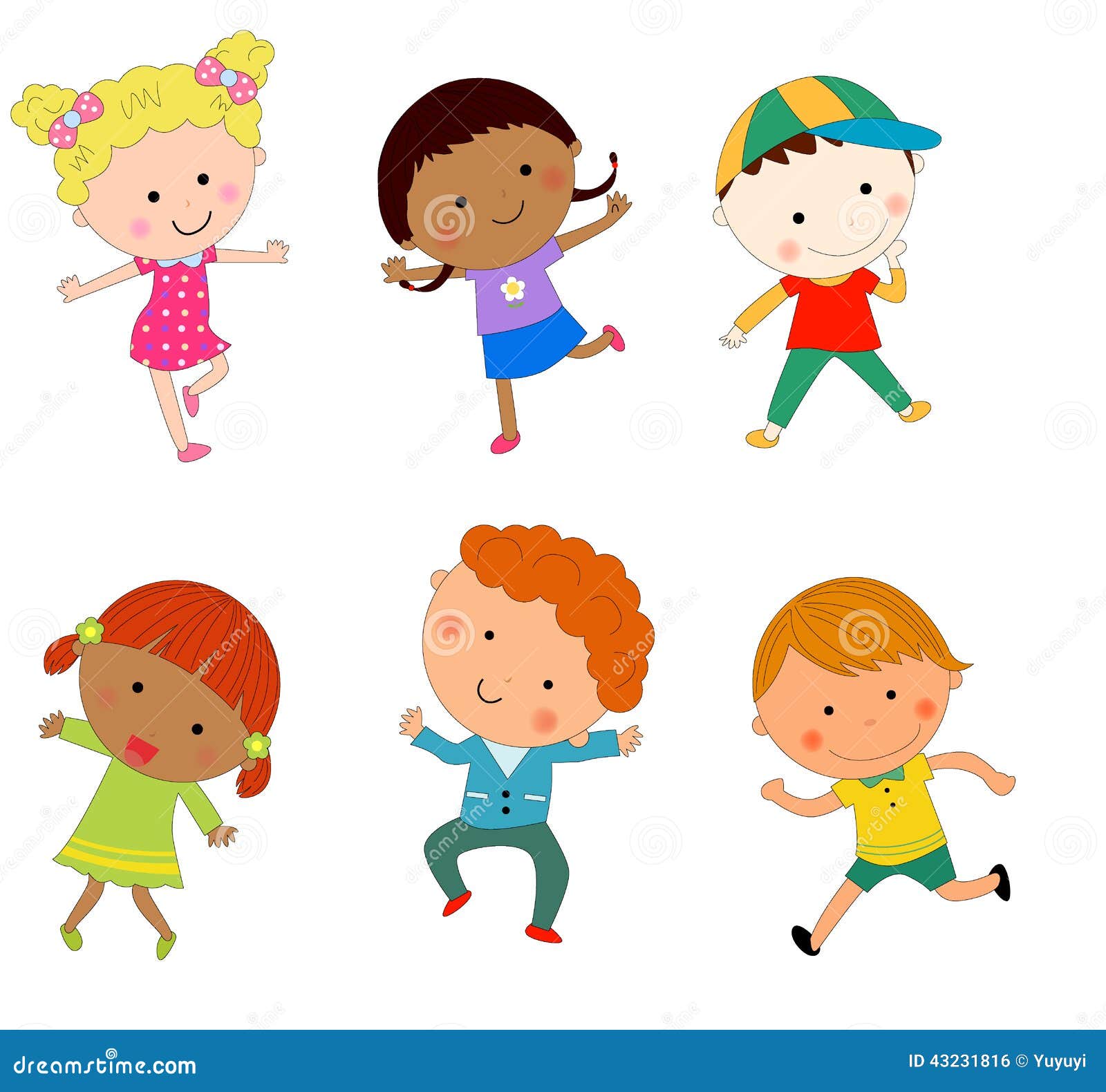 男孩和女孩动画片集合