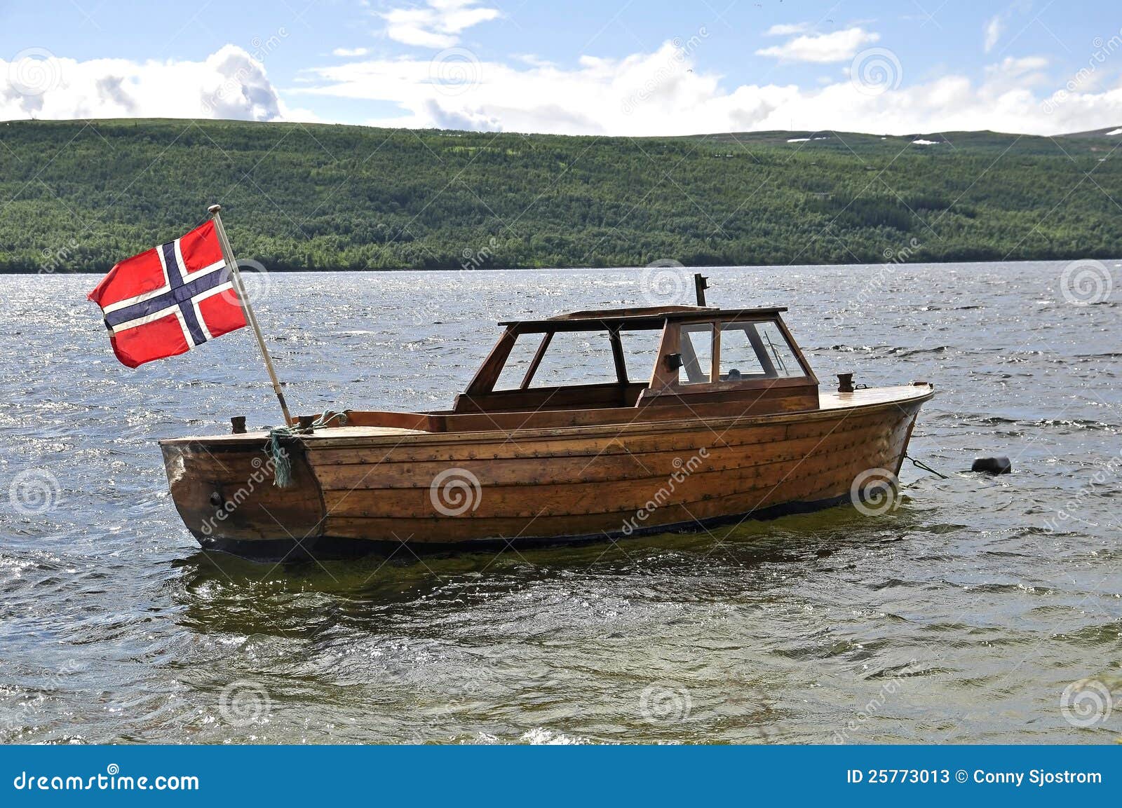 More similar stock images of ` Norwegian flag on a old boat `