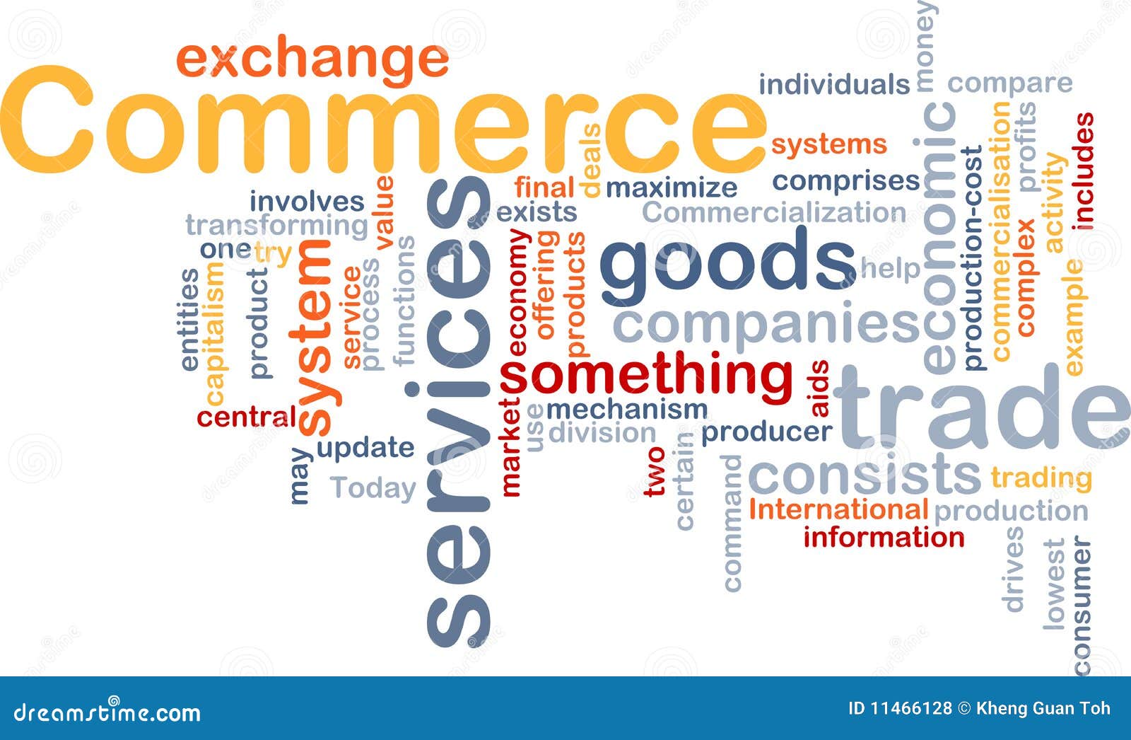 Nuage De Mot De Commerce Photos libres de droits  Image 11466128