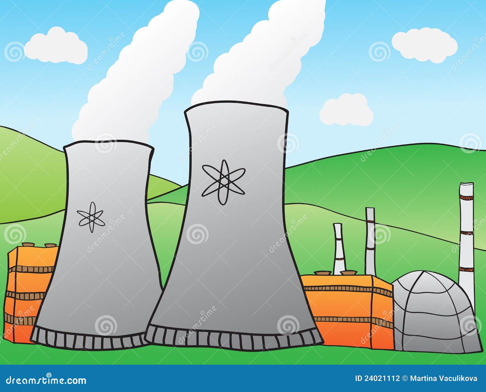 clipart of nuclear power plant - photo #13