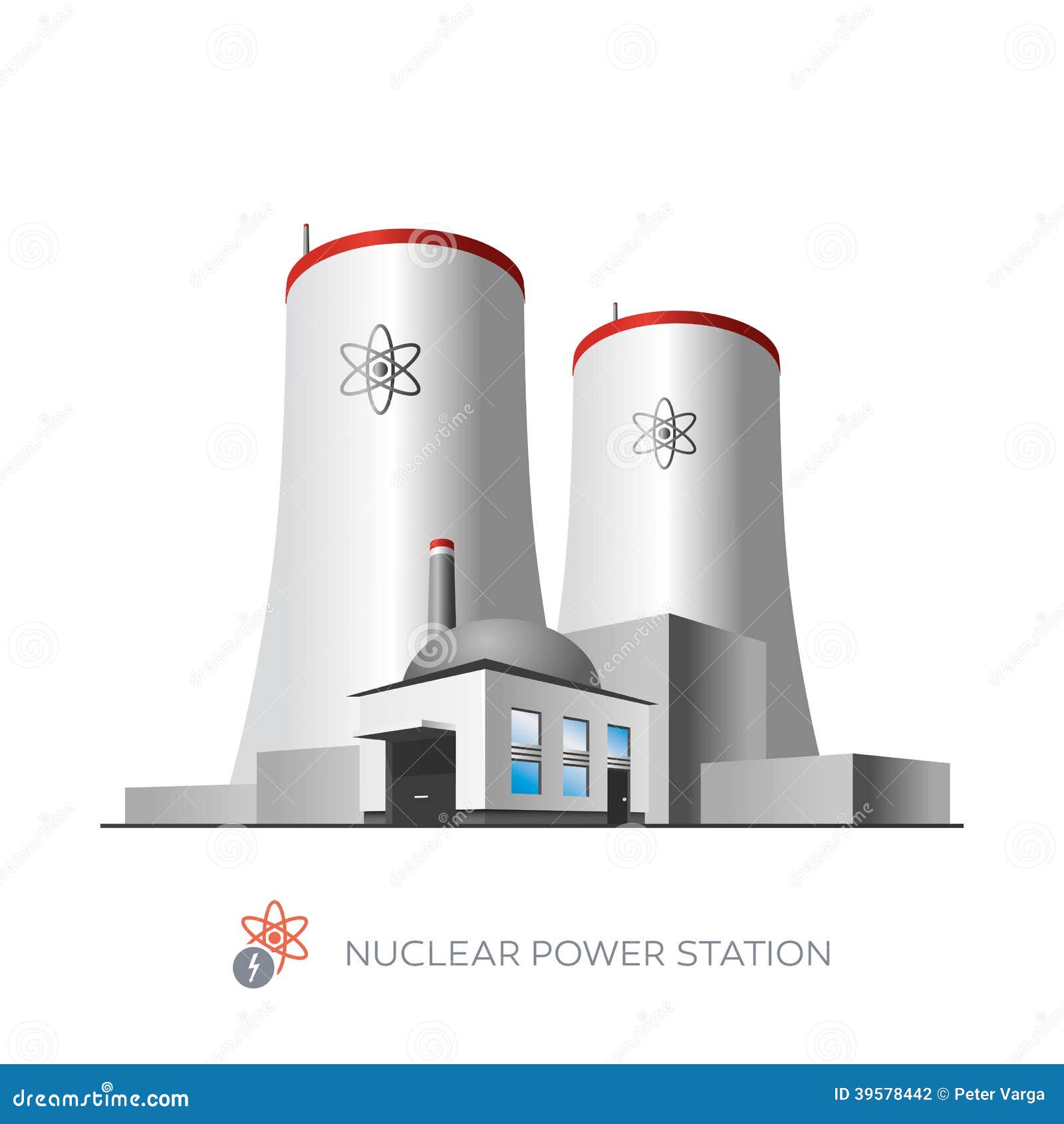 clipart of nuclear power plant - photo #32