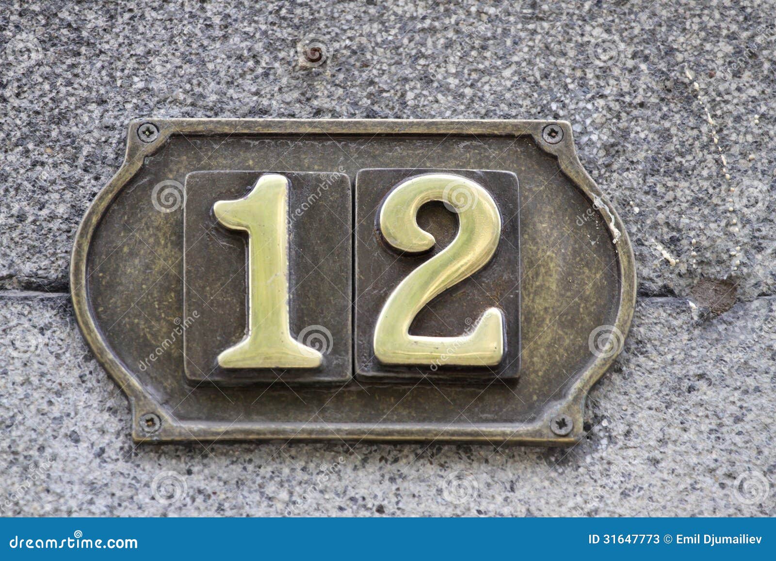 Number 12 Stock Photos