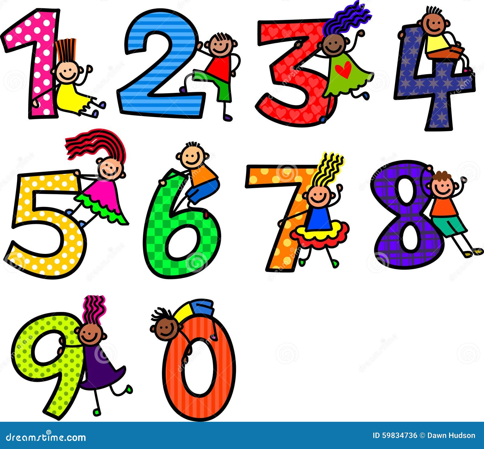 cute numbers clipart - photo #50