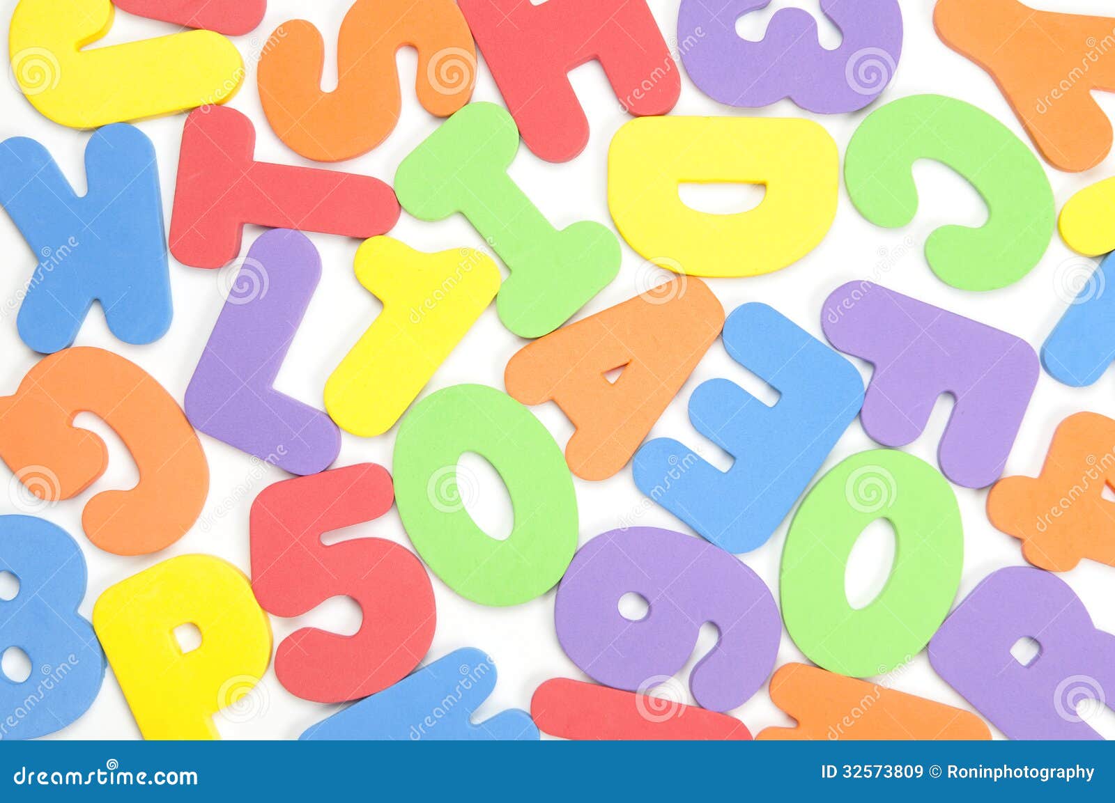 Foam Numbers And Letters Royalty Free Stock Images - Image: 32573809