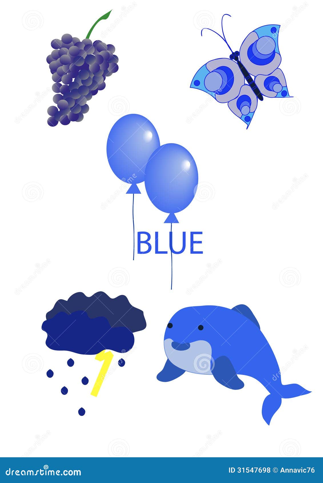 blue objects clipart - photo #36