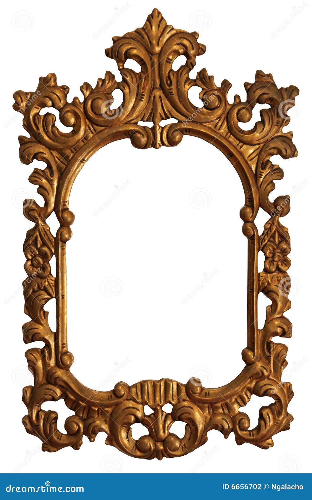 Gold Wood Frame Mirror