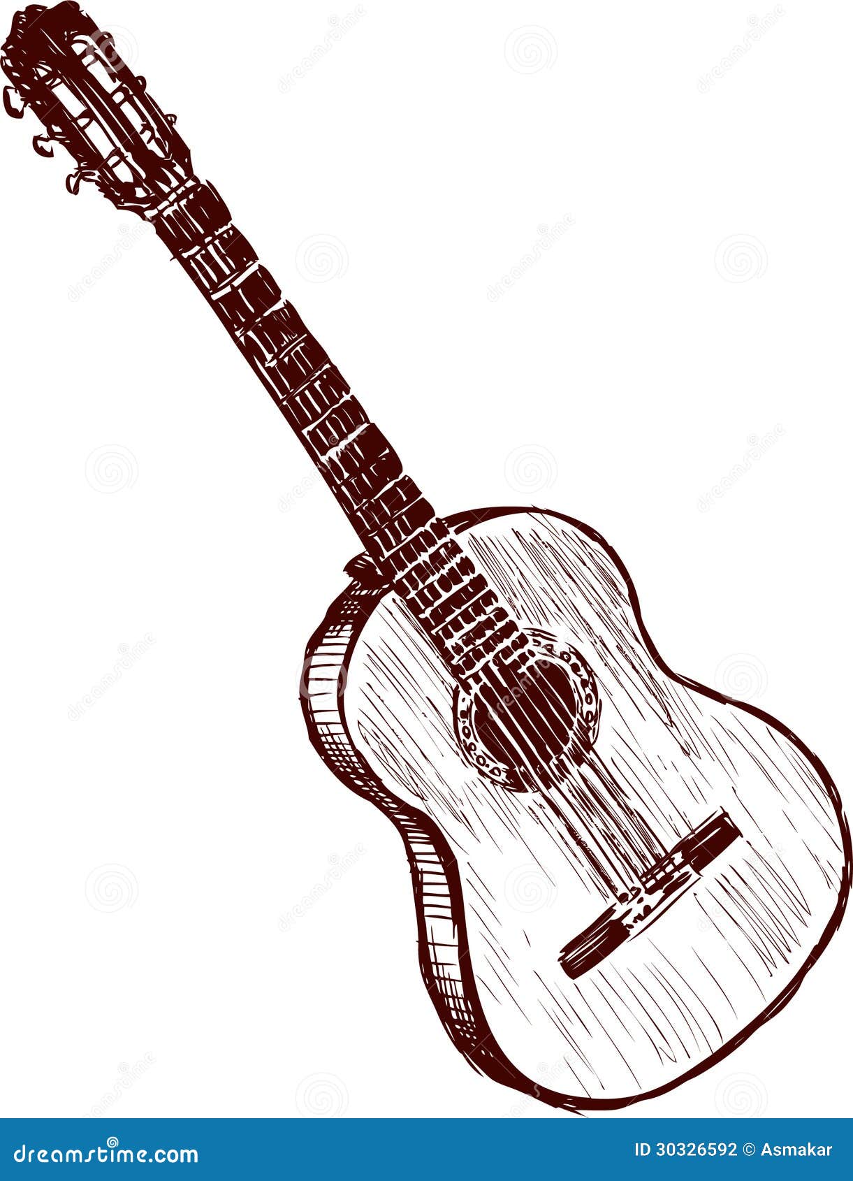 Acoustic Guitar Drawing