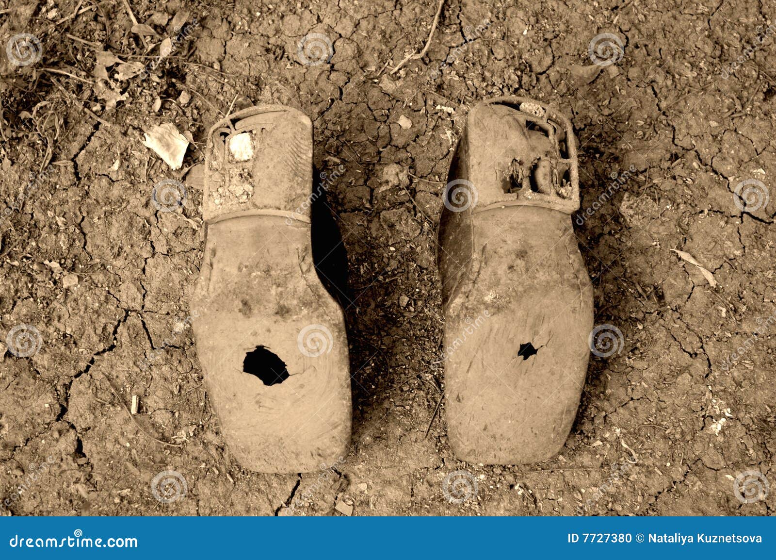 Old Shoes With Holes Stock Photo - Image: 7727380