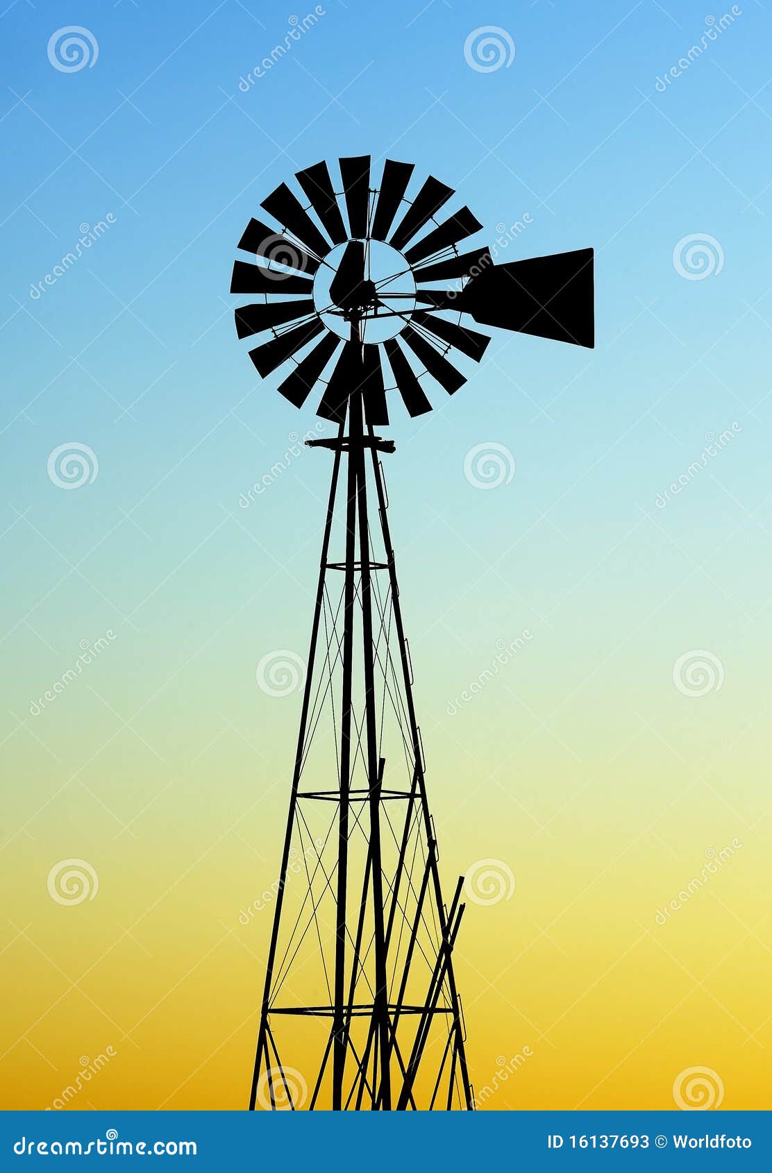 Old Windmill Silhouette Clip Art