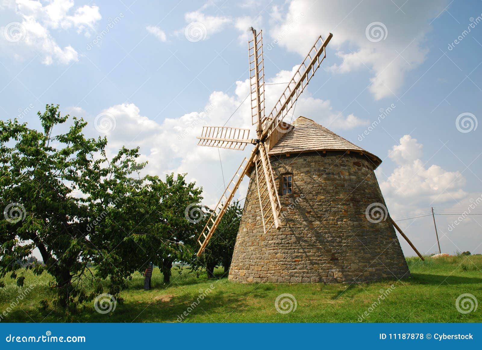 Old Windmill Royalty Free Stock Photos - Image: 11187878