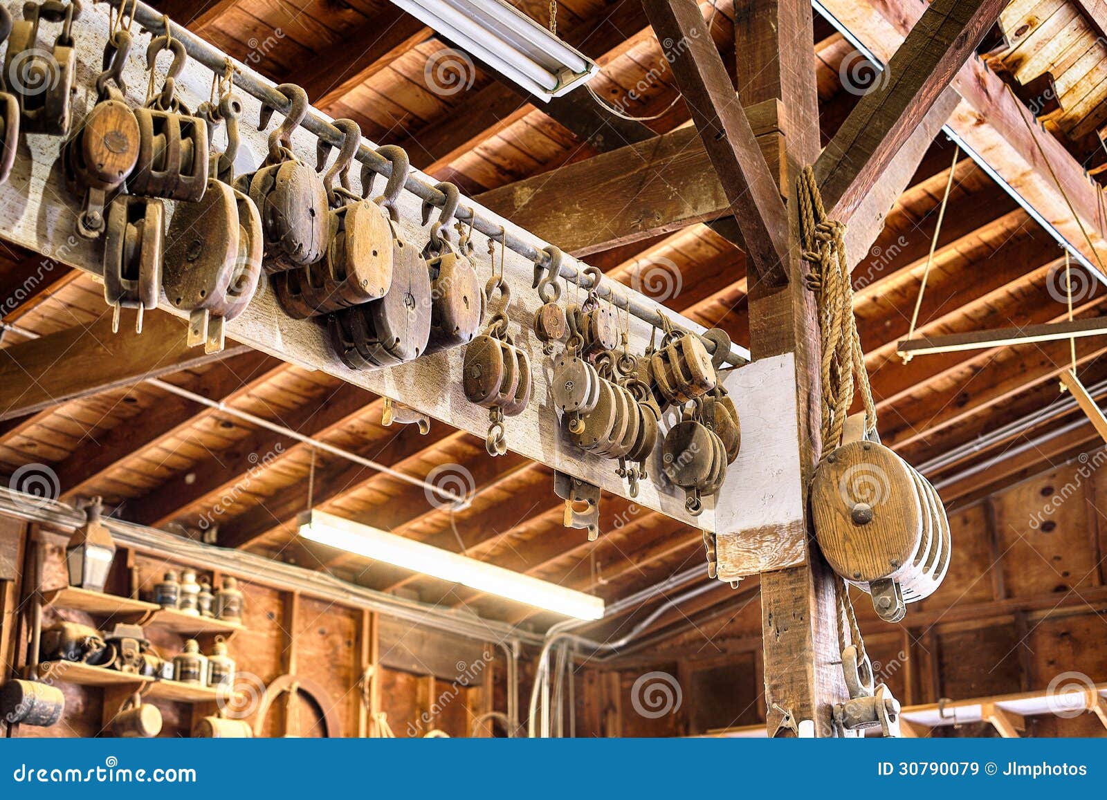 Antique Pulleys Block and Tackle