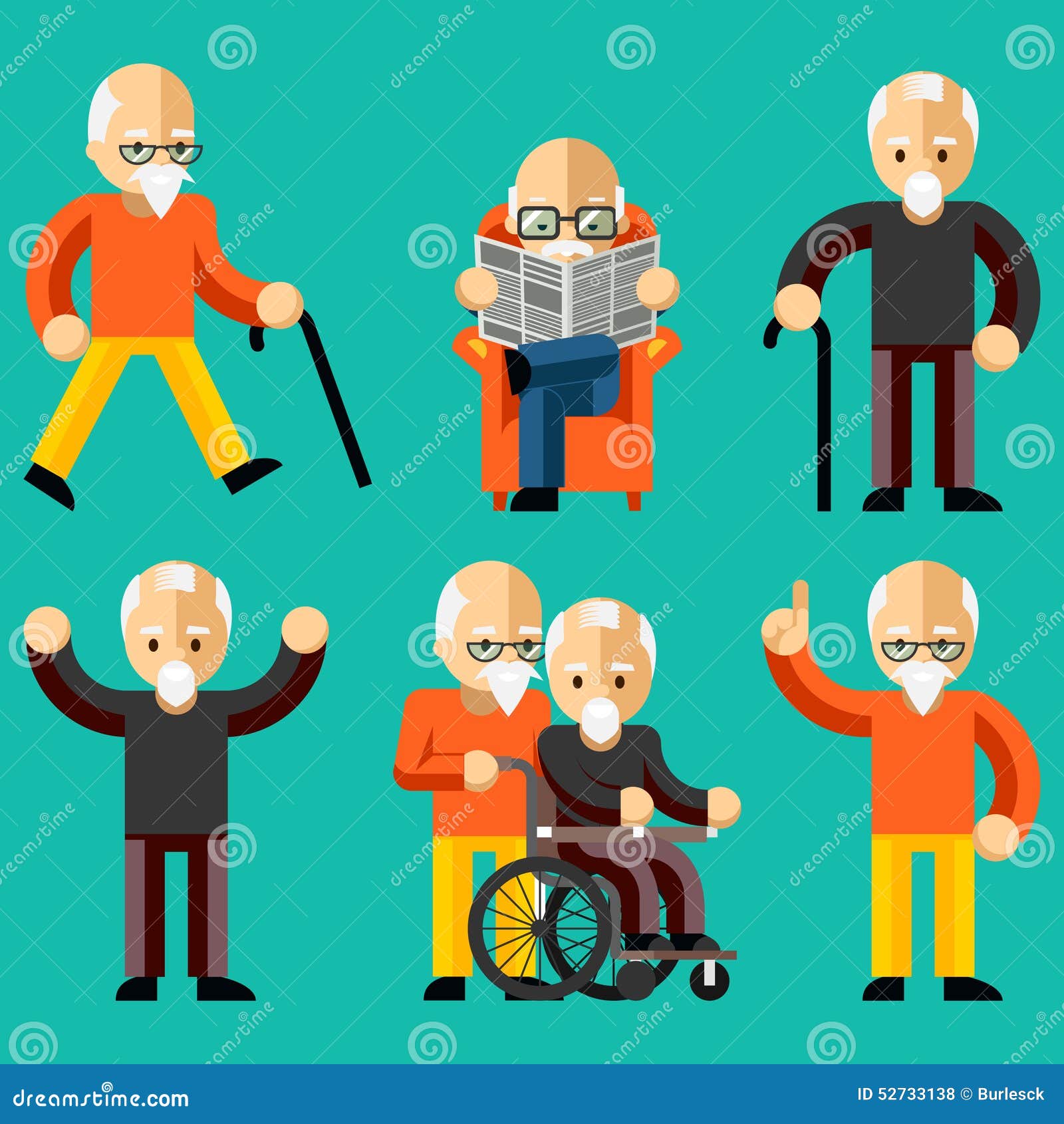 older people elderly activity elderly care comfort communication old age happy man read newspaper armchair vector 52733138