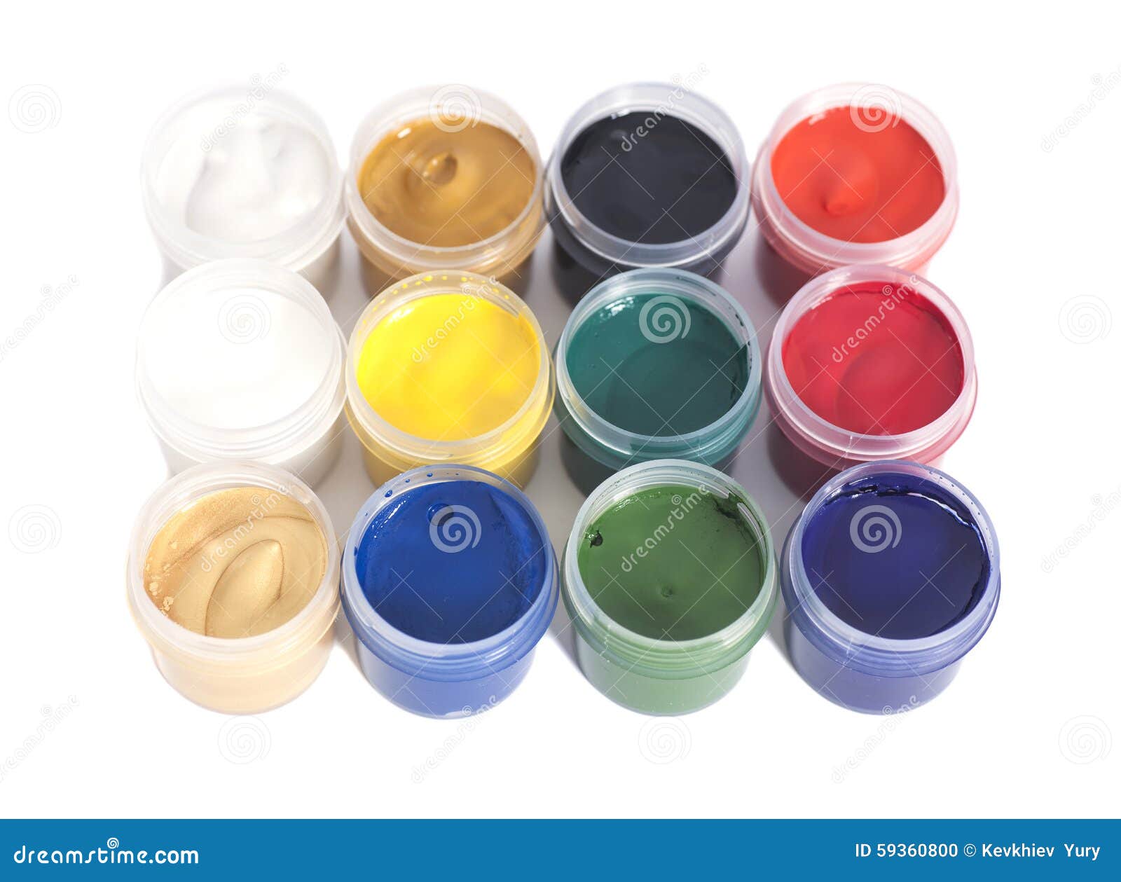 Open Paint Cans Vector Open Paint Cans Vector