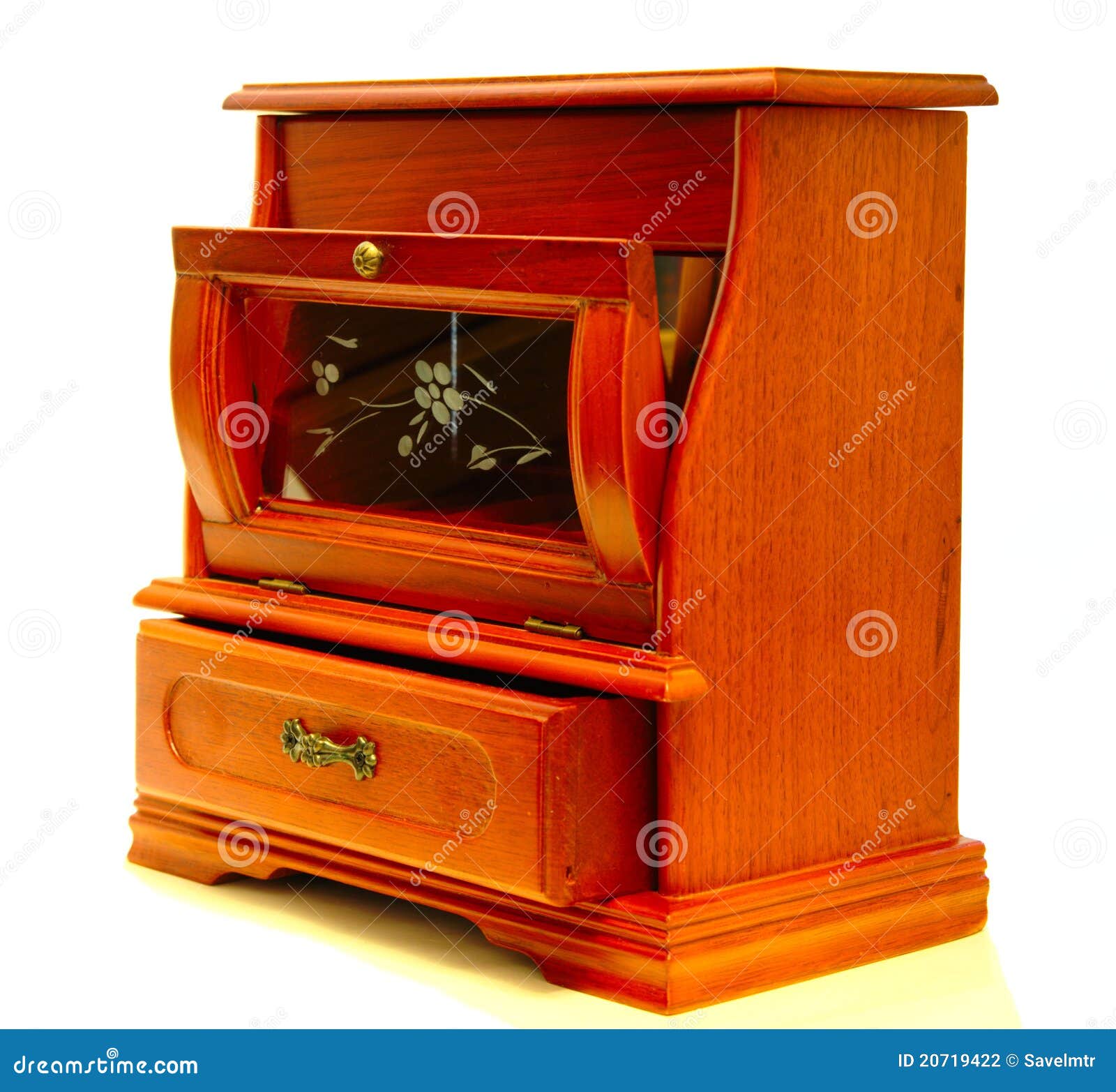 Open Small Wooden Locker Stock Photography - Image: 20719422