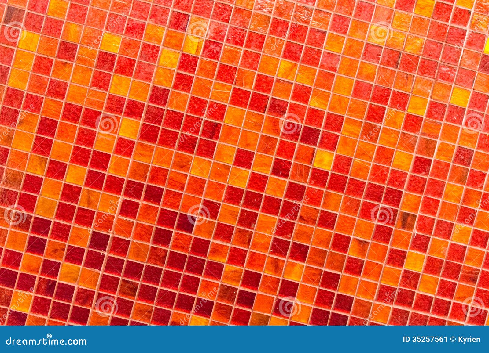 Orange Tile Mosaic Stock Image Image 35257561
