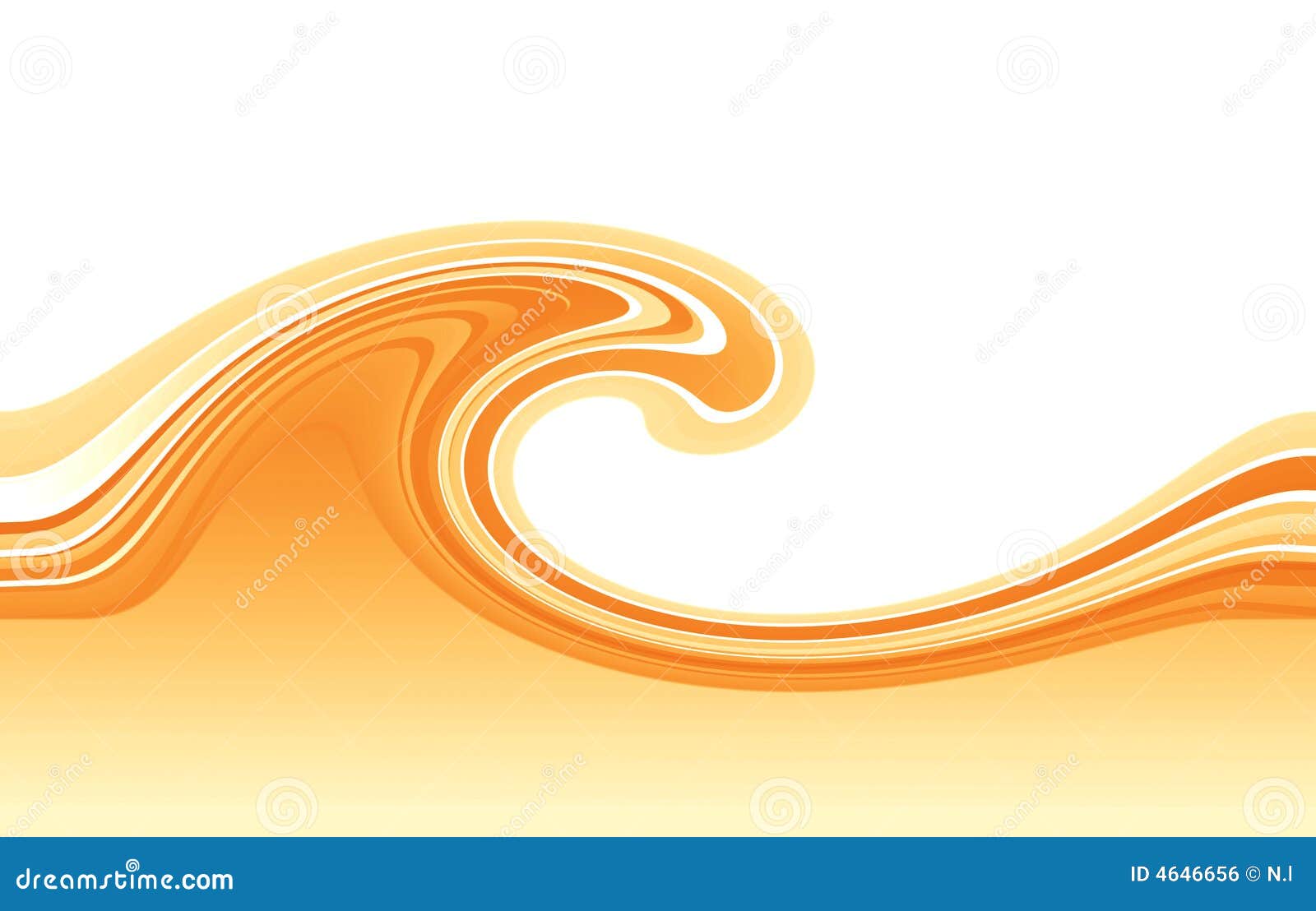 Orange Wave Royalty Free Stock Image Image 4646656