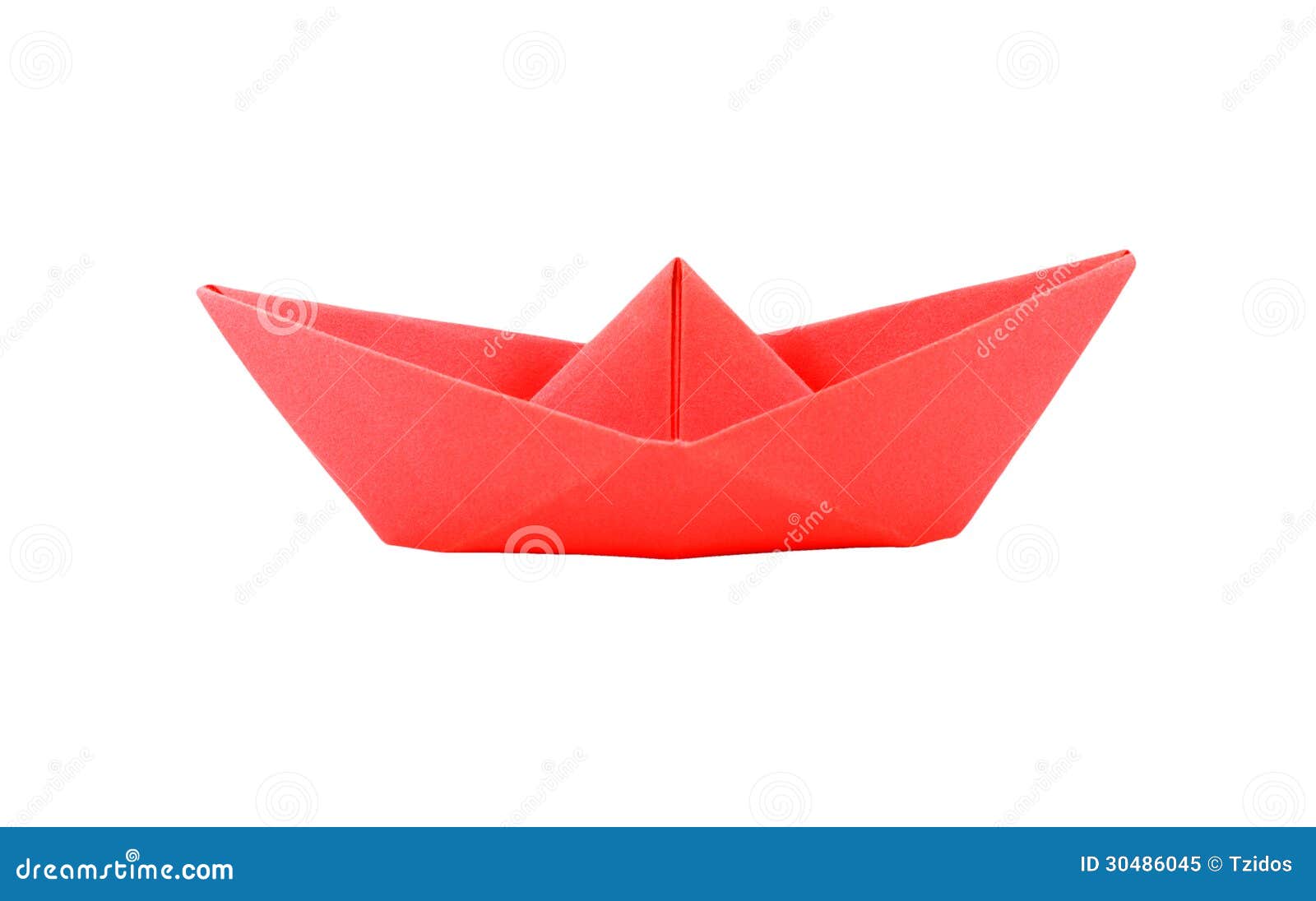 Origami Red Paper Boat Royalty Free Stock Photo - Image: 30486045