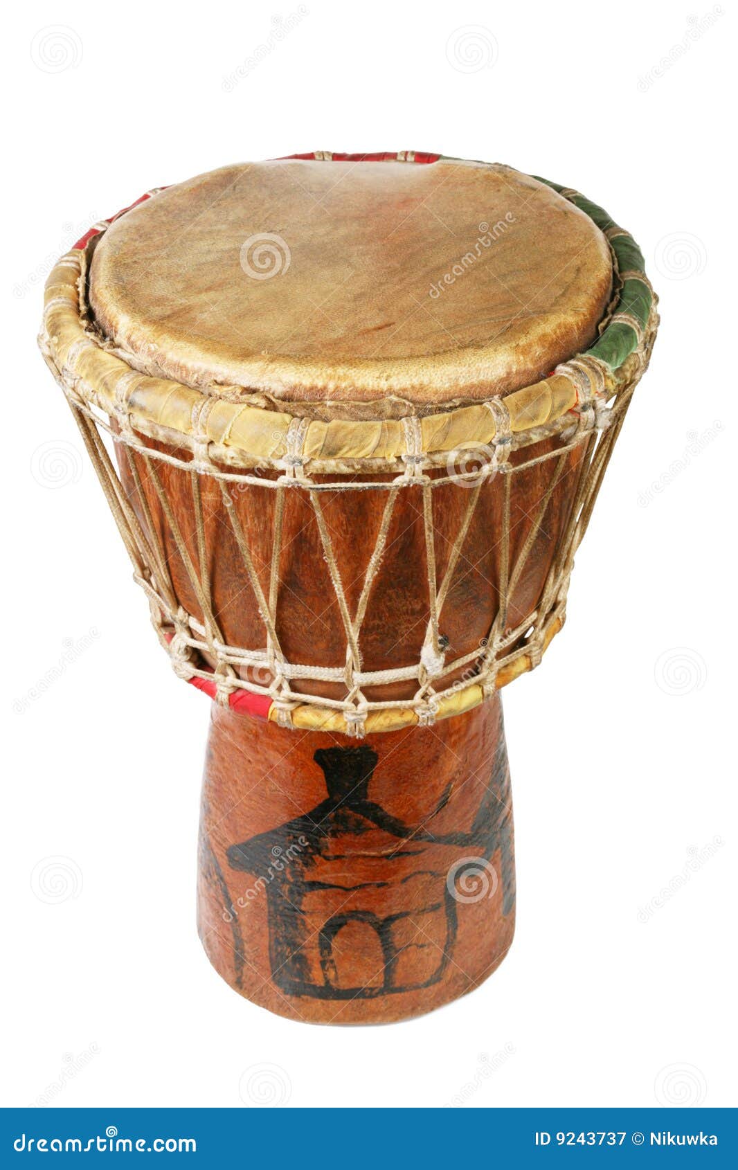 Original Africain De Tambour De Djembe Photographie stock libre de
